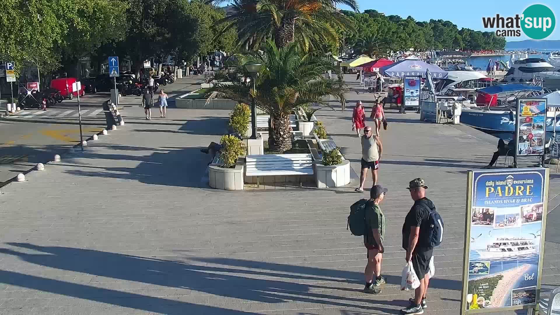 Seaside promenade in Baška Voda