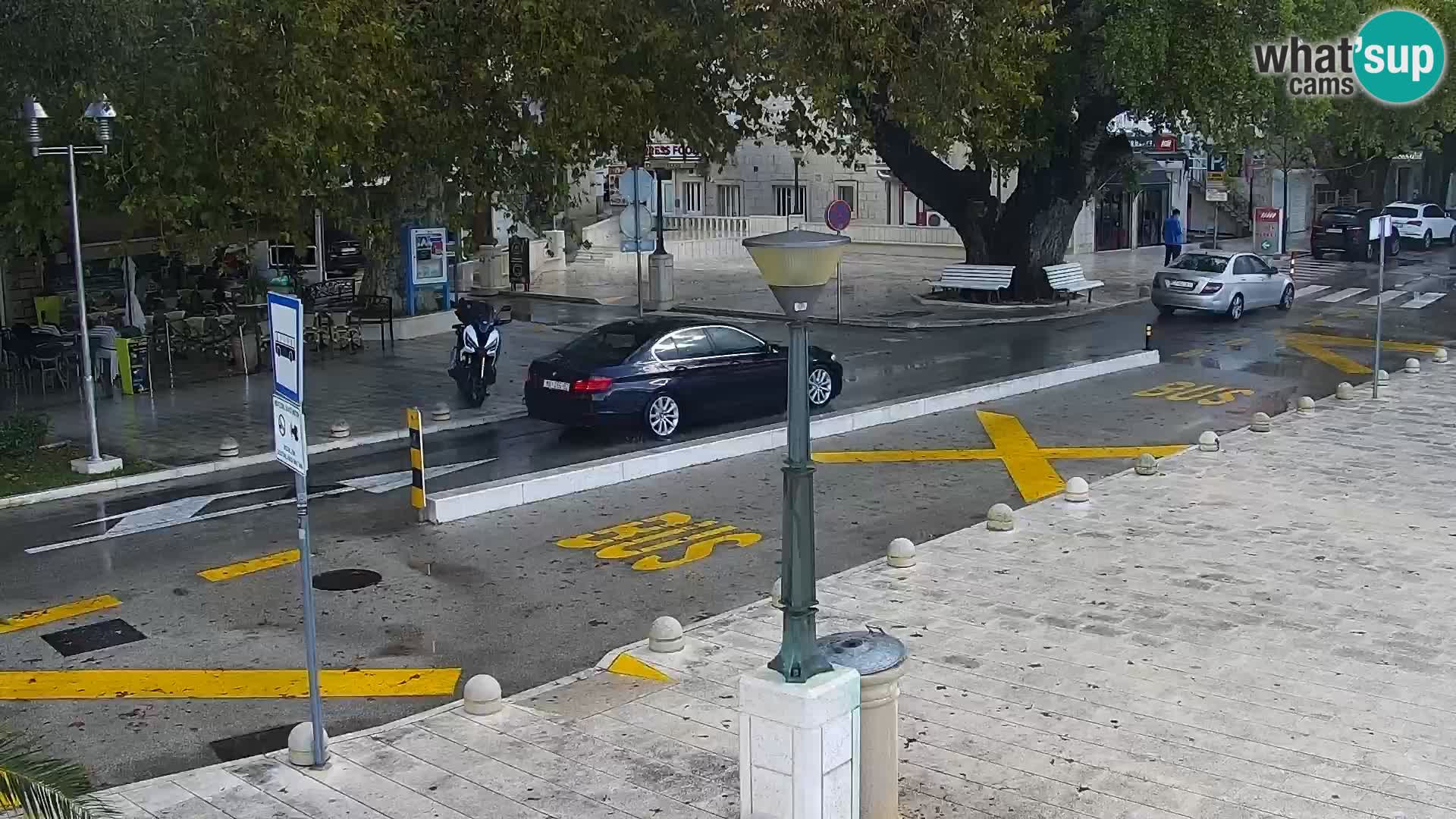 Baška Voda promenade webcam