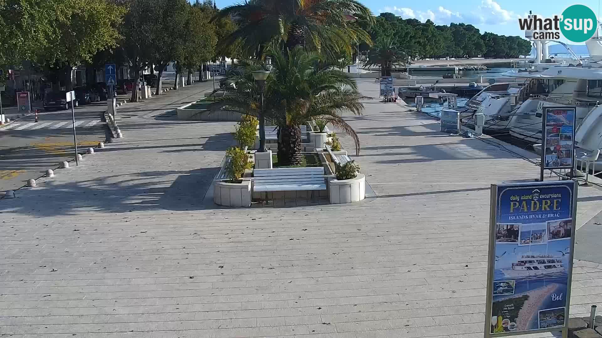 Seaside promenade in Baška Voda