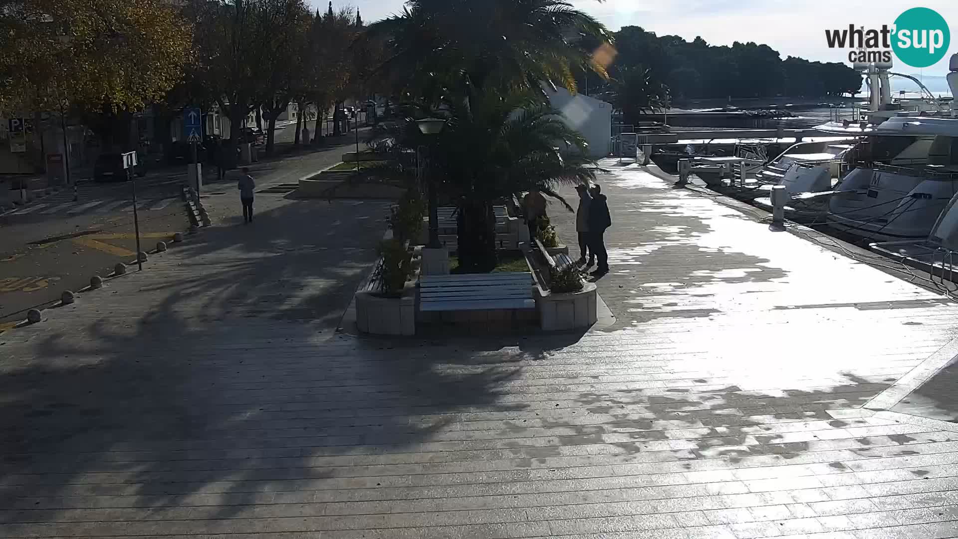 Baška Voda promenade webcam