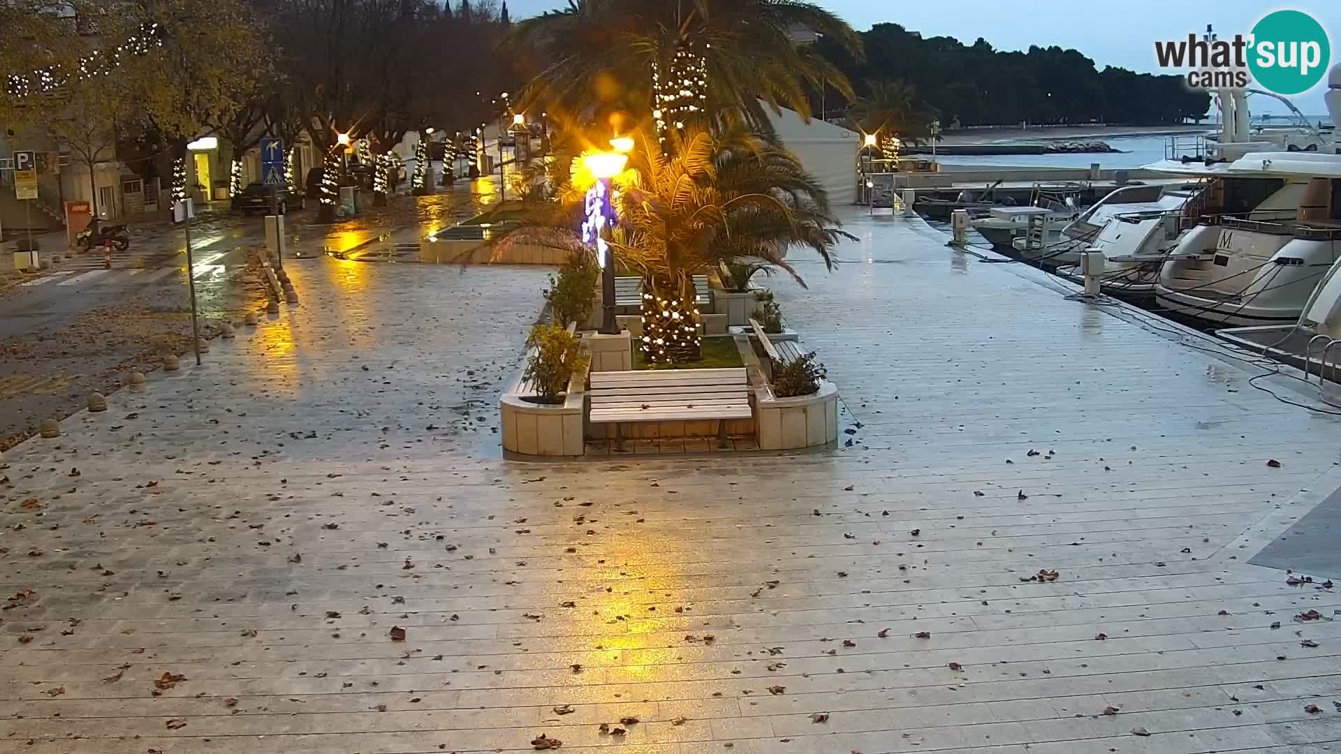 Seaside promenade in Baška Voda