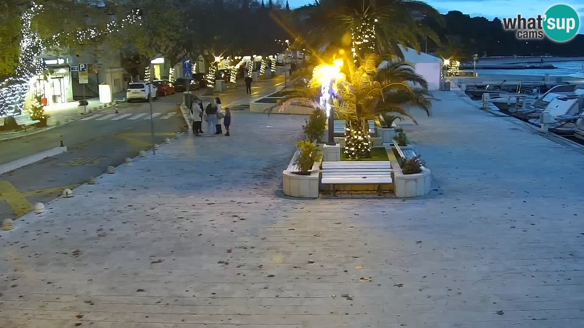 Seaside promenade in Baška Voda