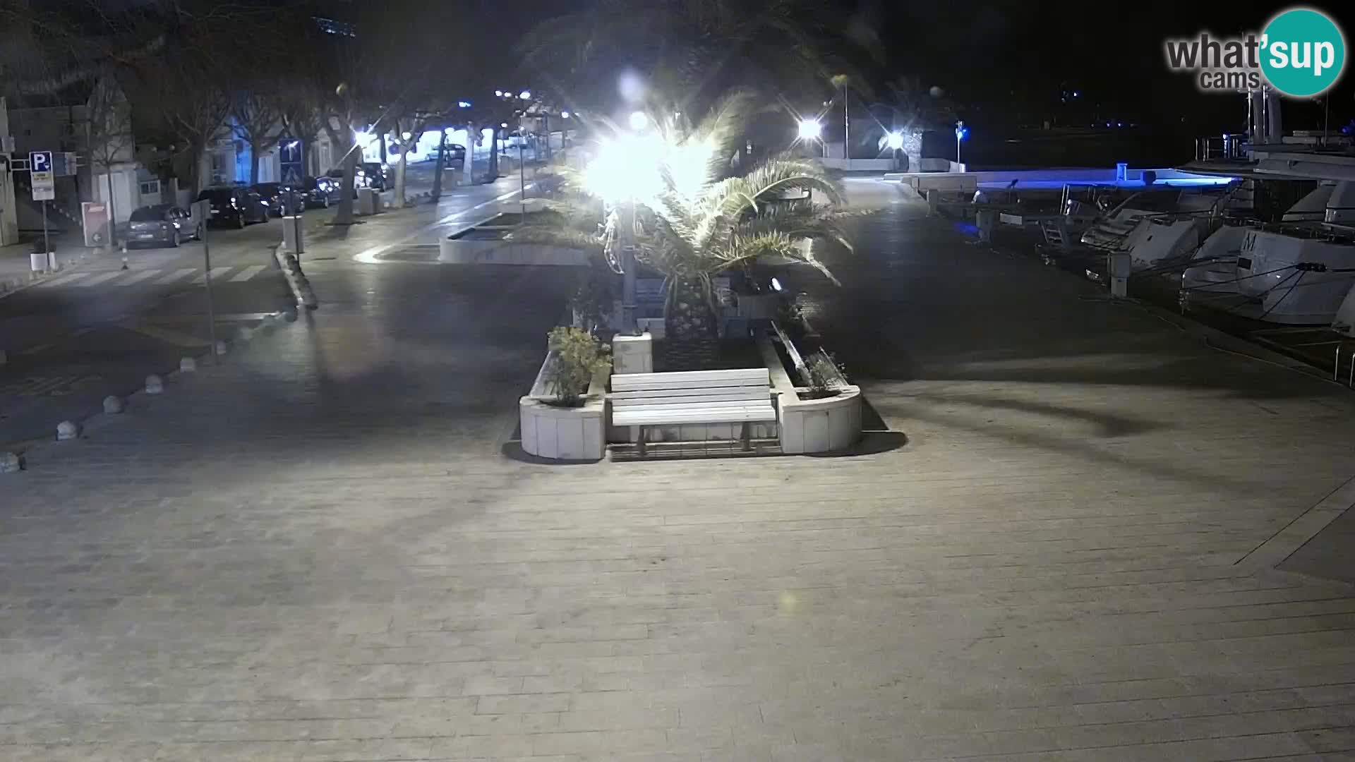 Baška Voda promenade webcam