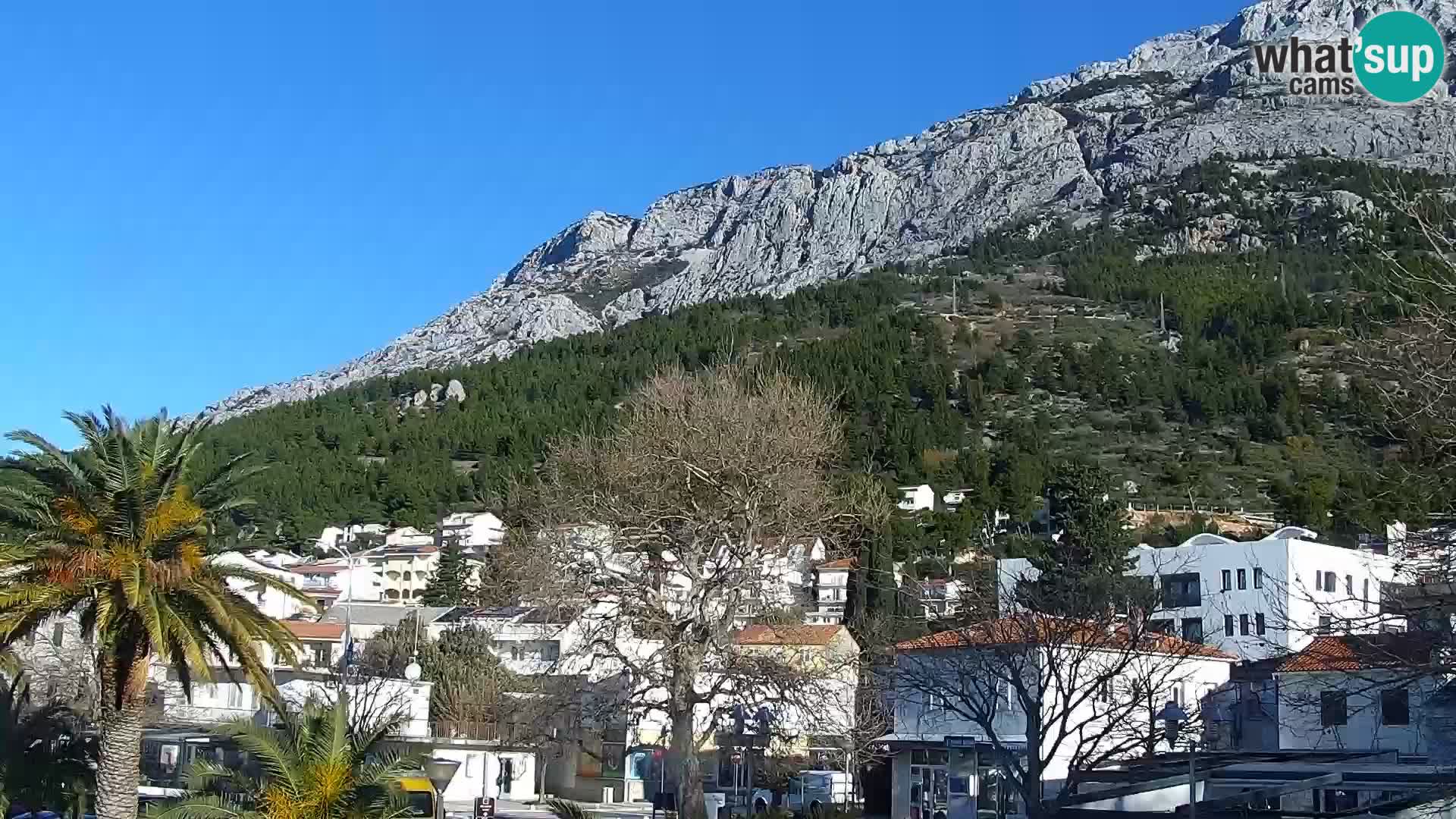 Baška Voda promenade webcam