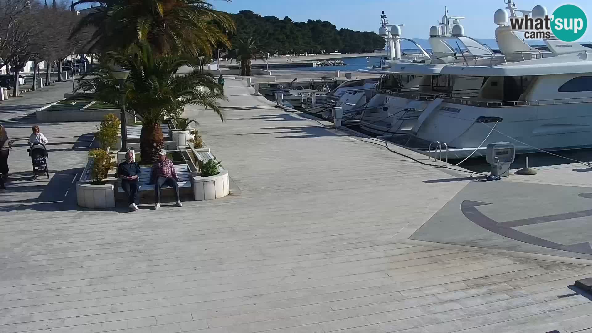 Baška Voda promenade webcam