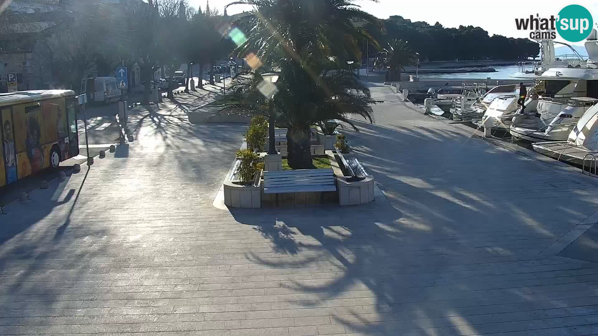 Baška Voda promenade webcam