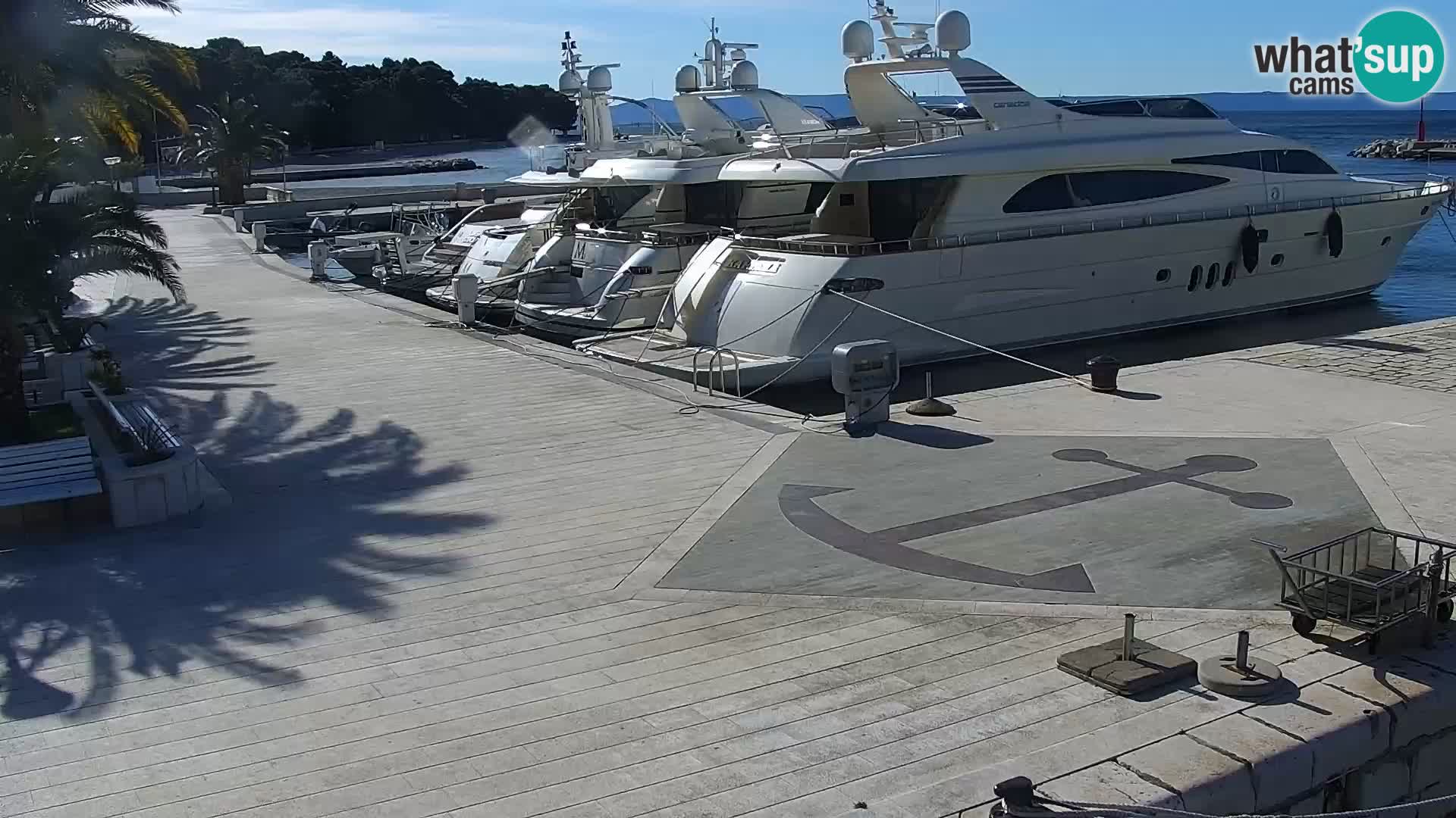 Baška Voda promenade webcam