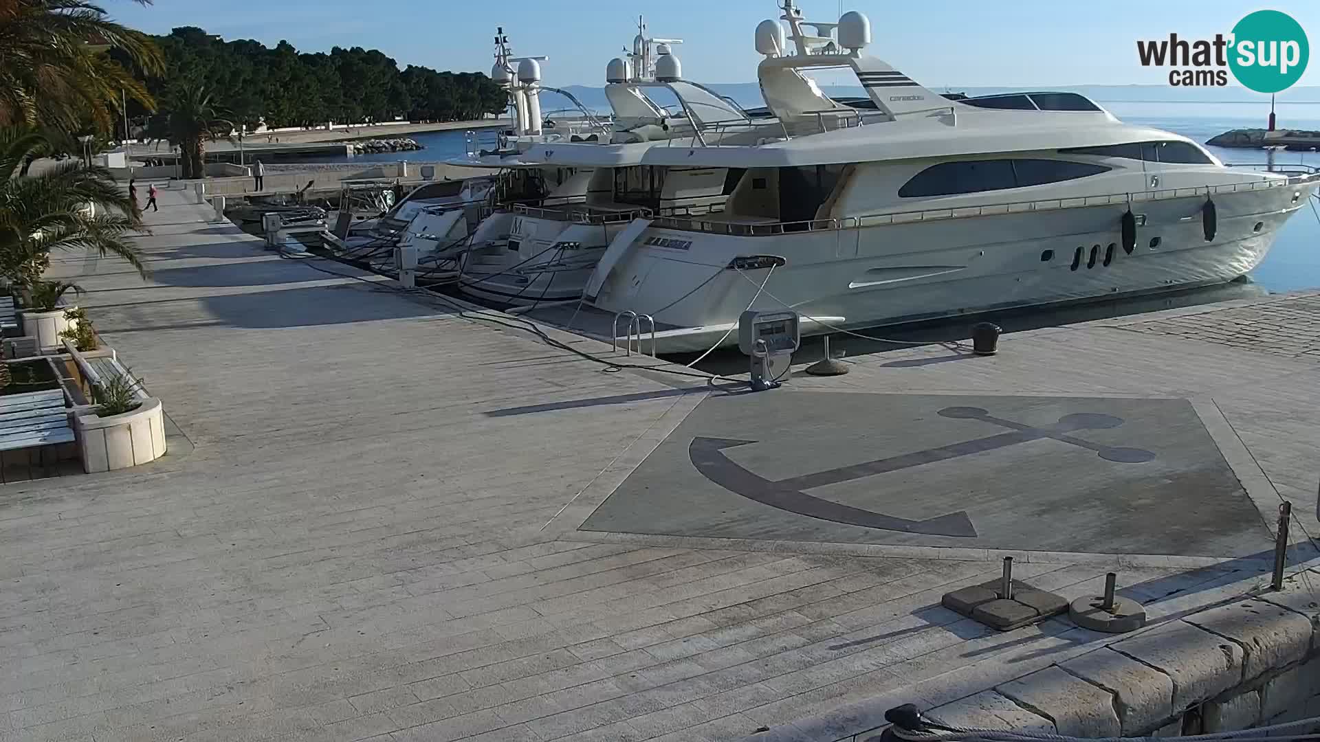 Baška Voda promenade webcam