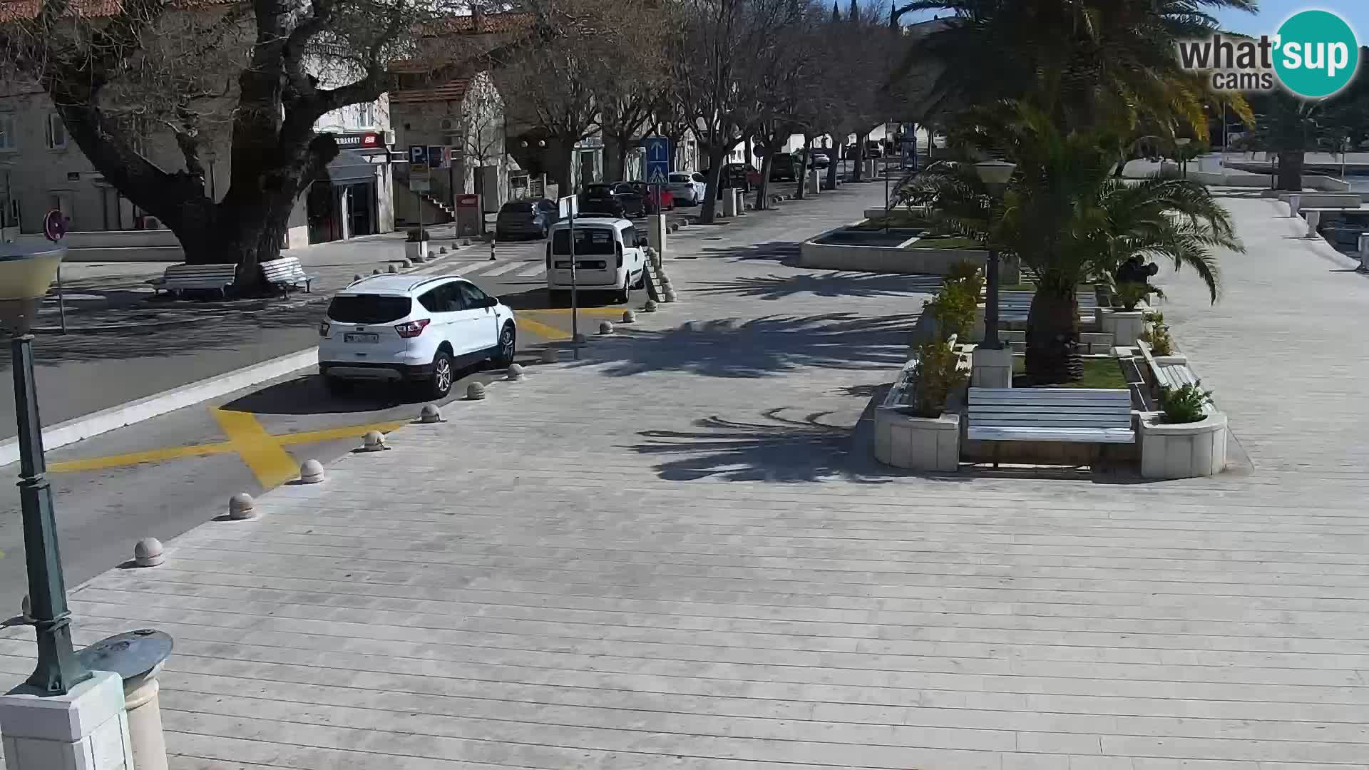 Baška Voda promenade webcam