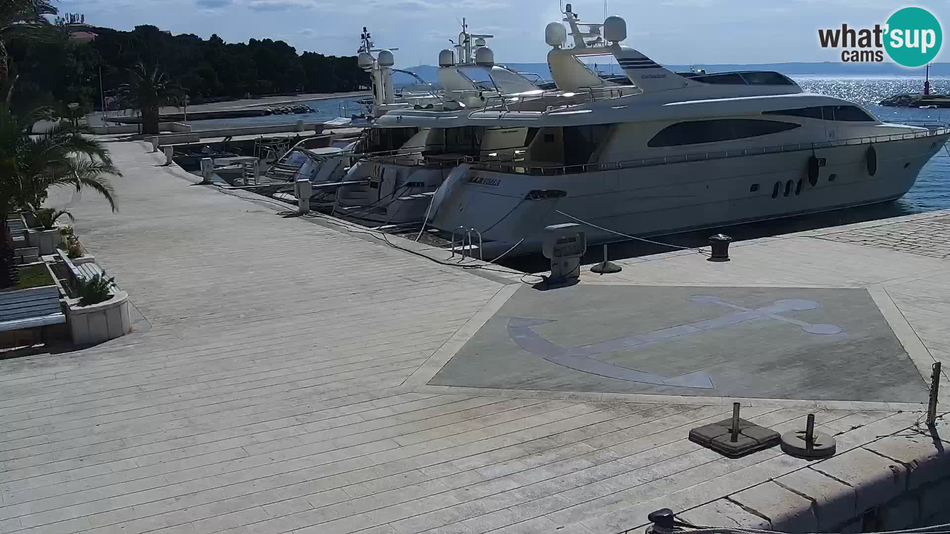 Seaside promenade in Baška Voda