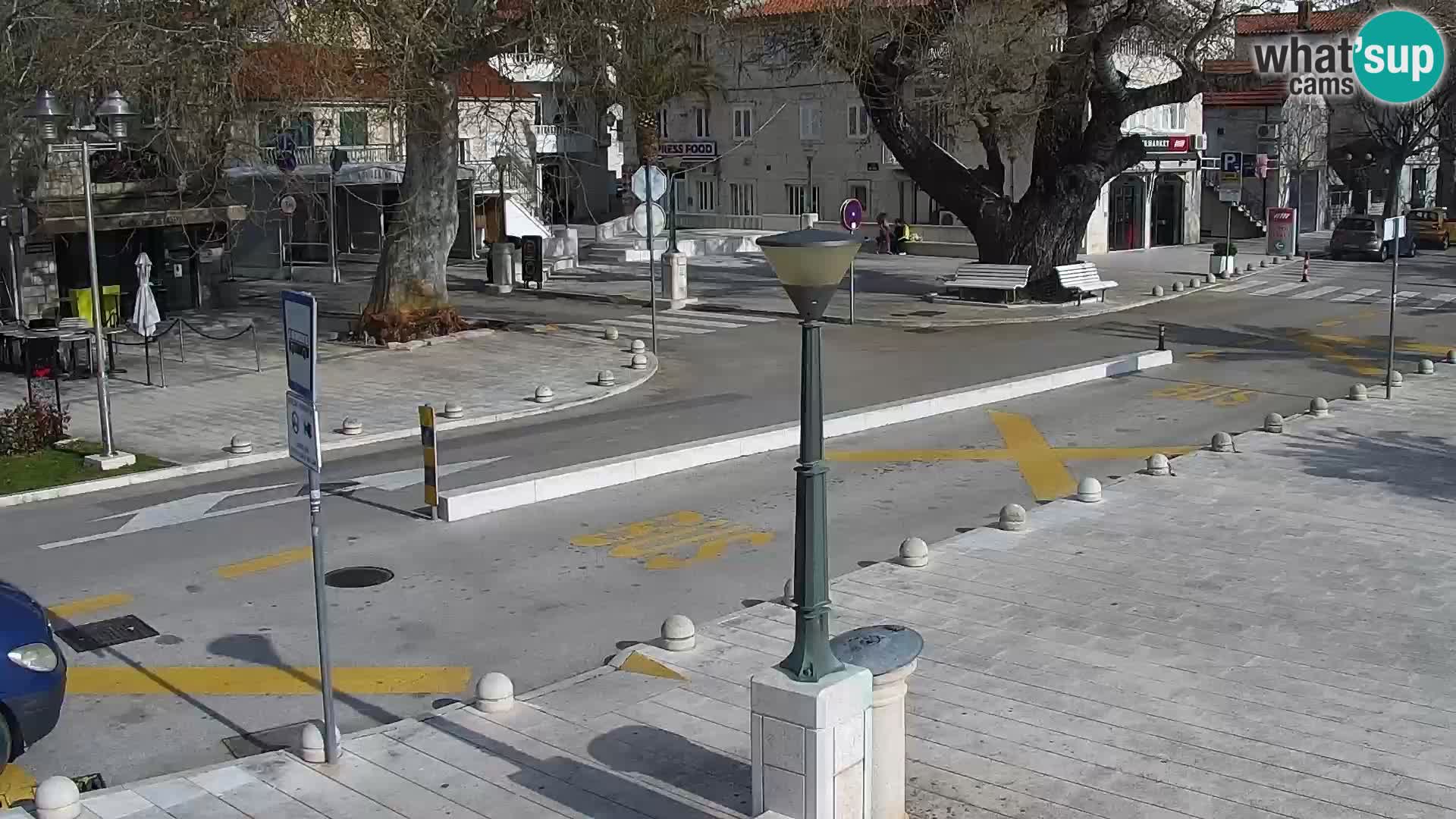 Baška Voda promenade webcam