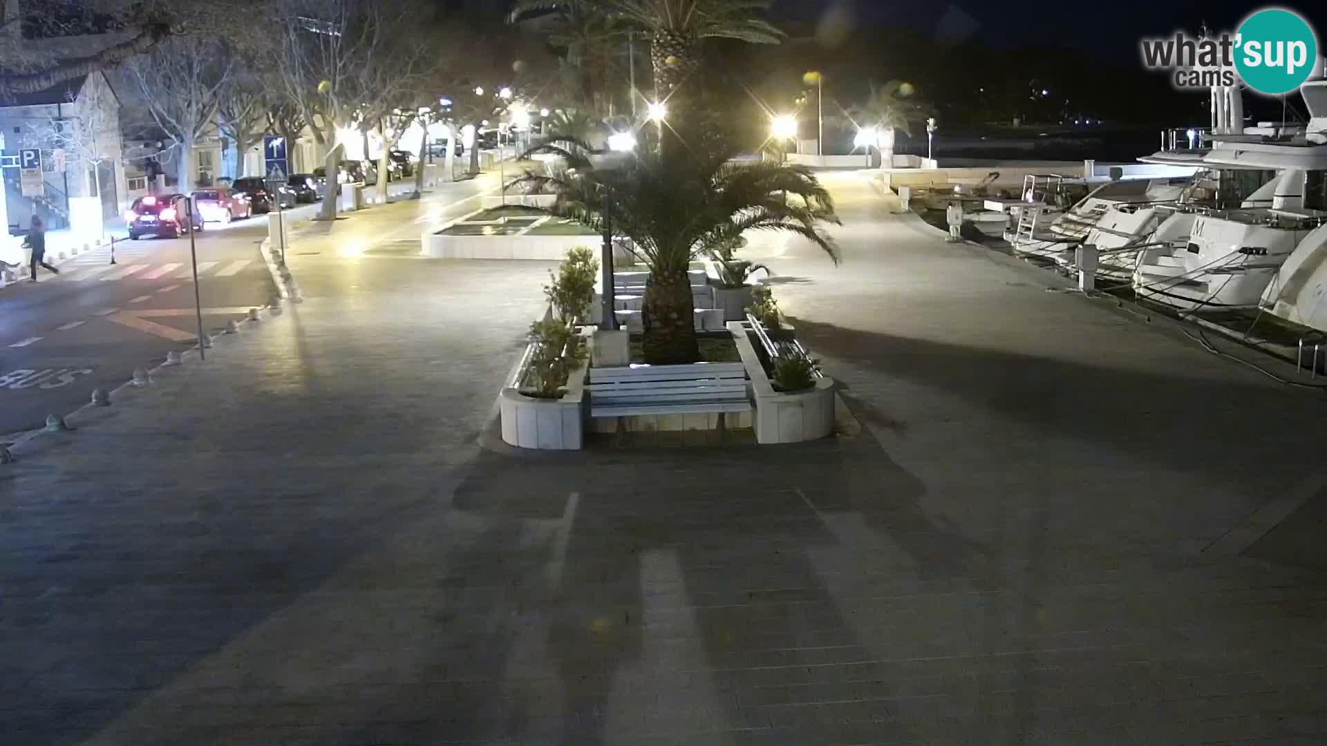 Baška Voda promenade webcam