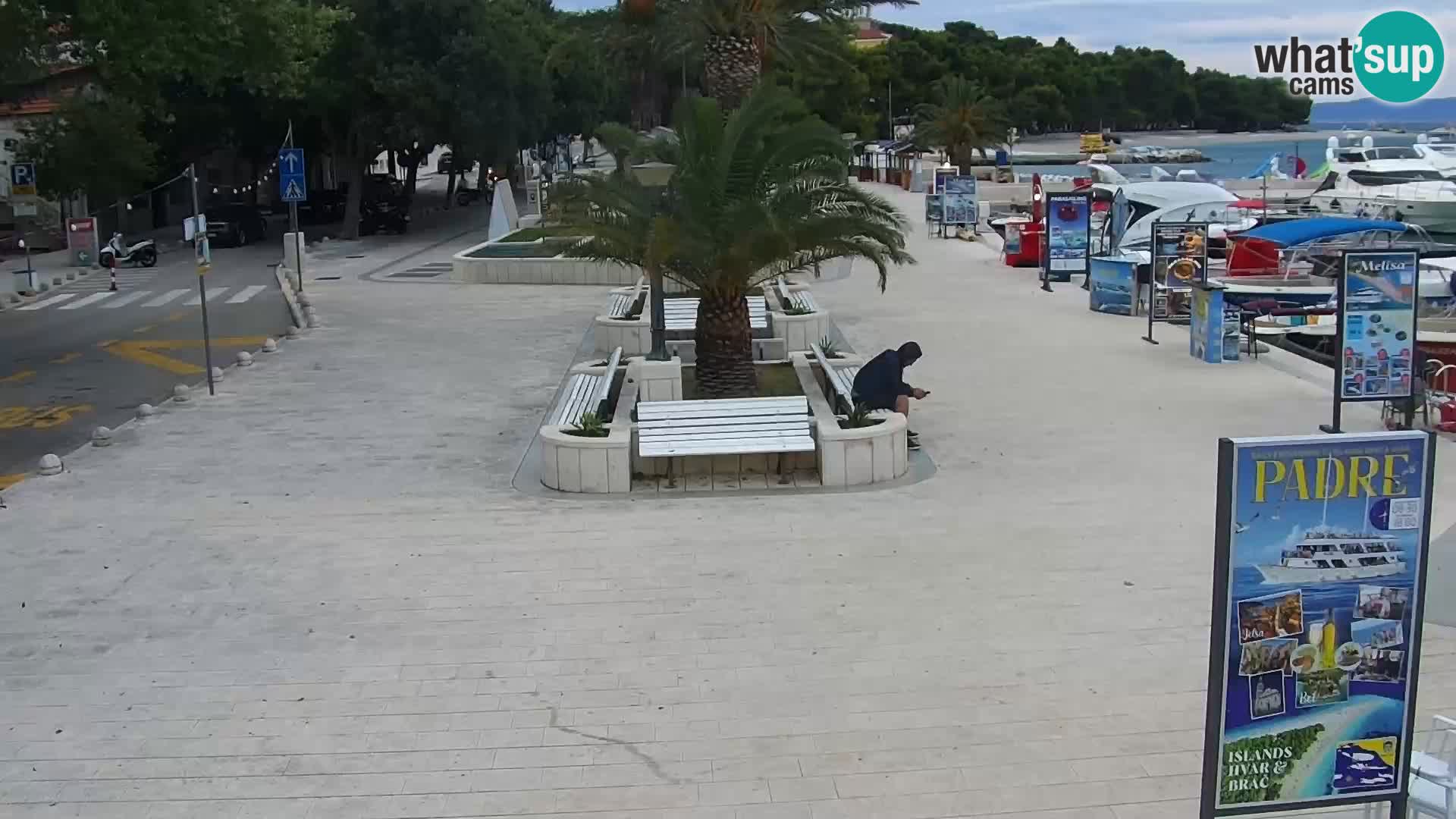 Baška Voda promenade webcam