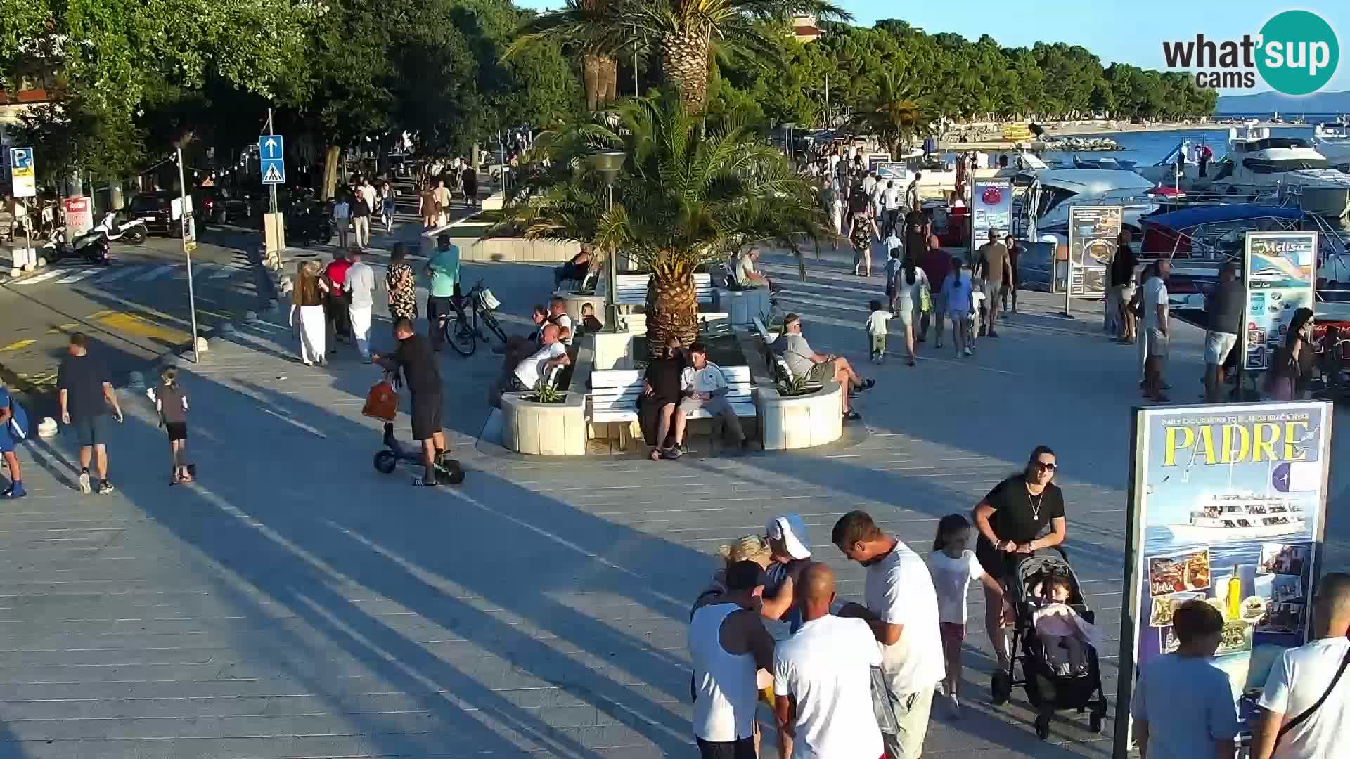 Seaside promenade in Baška Voda