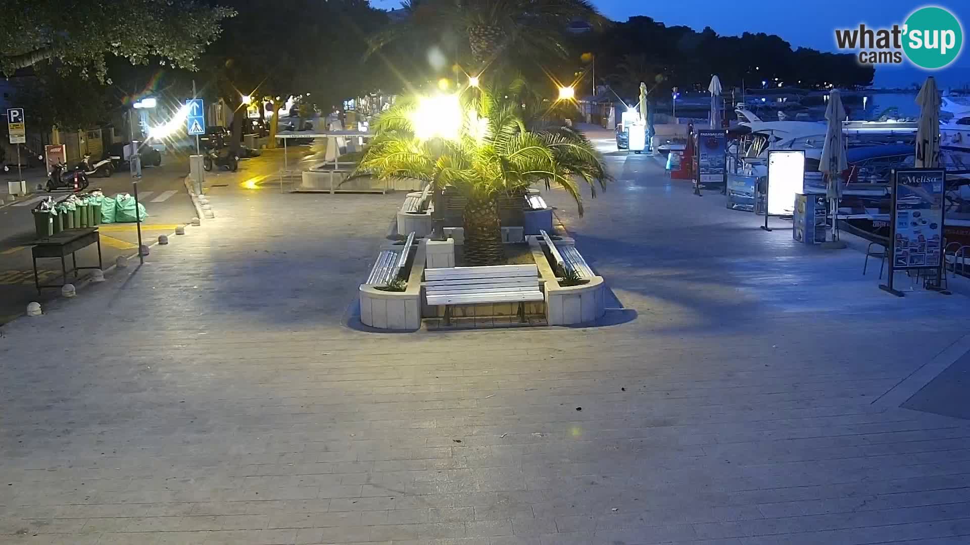 Baška Voda promenade webcam