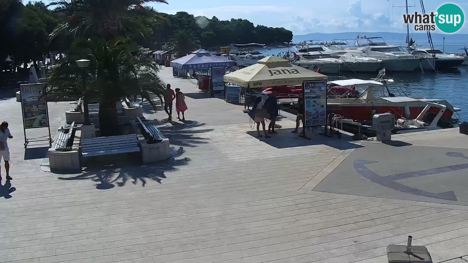 Baška Voda promenade webcam