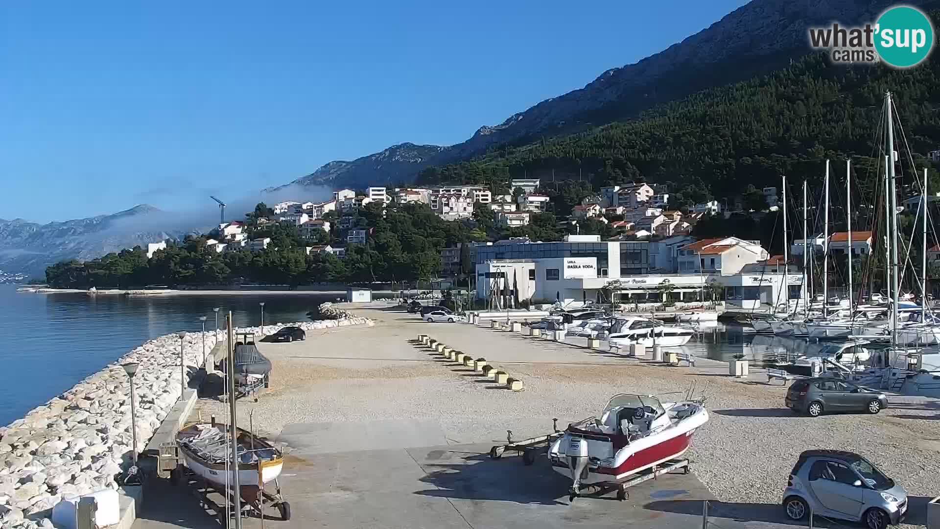 Webcam Baška Voda – Marina – Stadt und Gebirge Biokovo