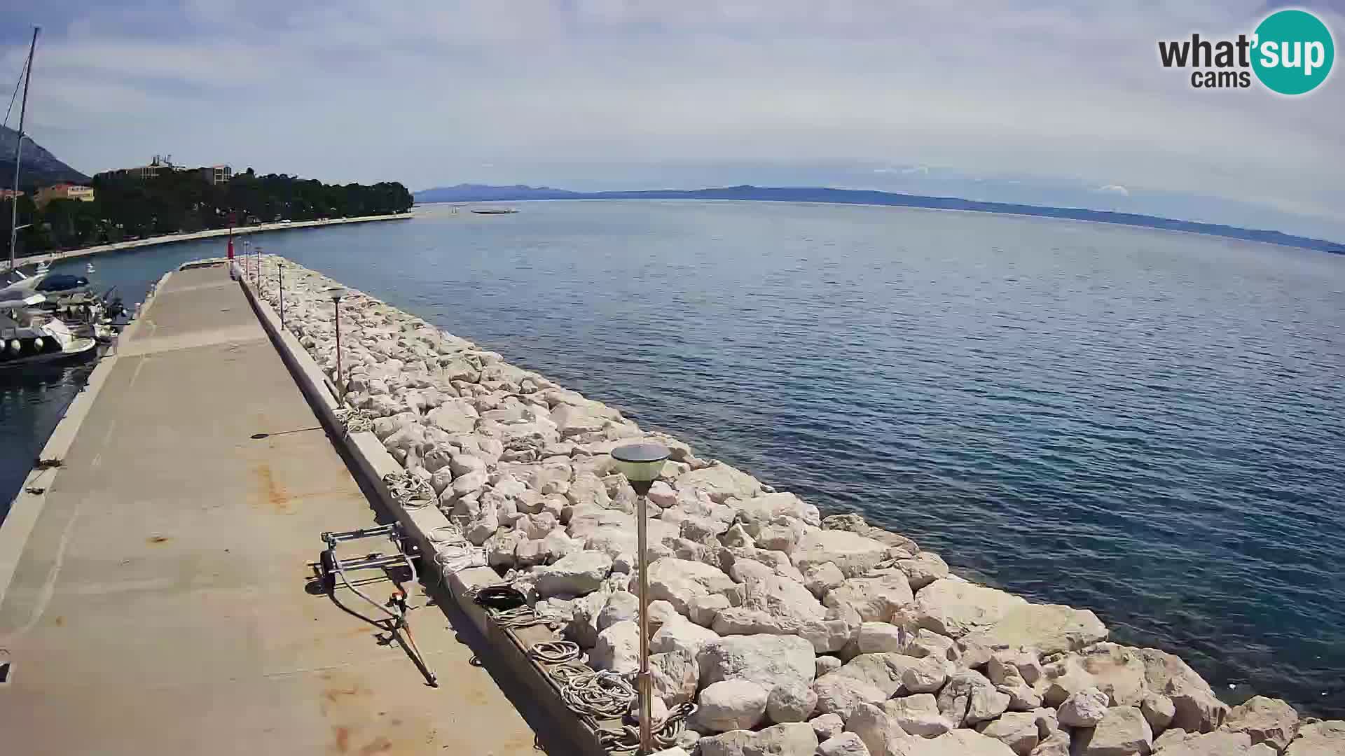 Webcam Live – Panorama di Baška Voda e delle montagne Biokovo