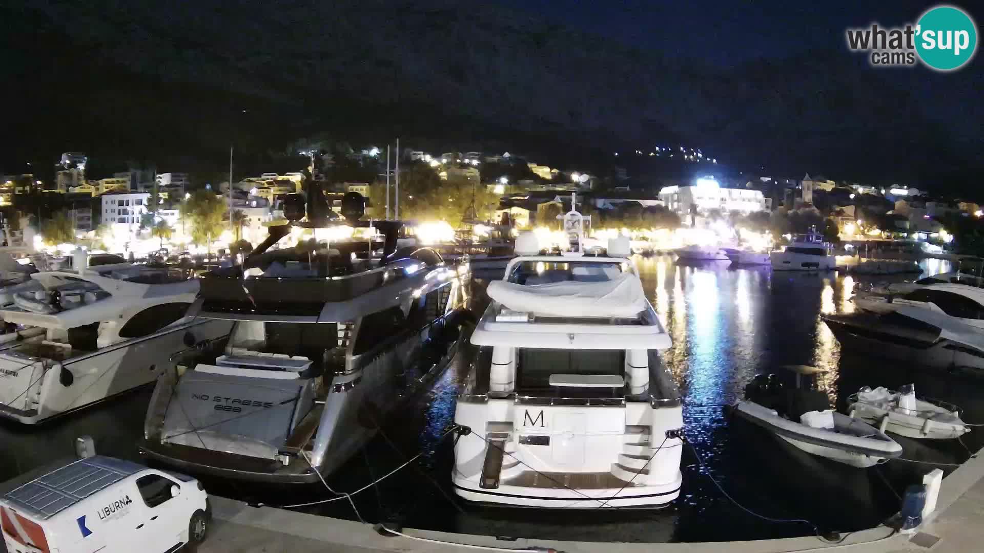 Webcam Baška Voda – Marina – Stadt und Gebirge Biokovo