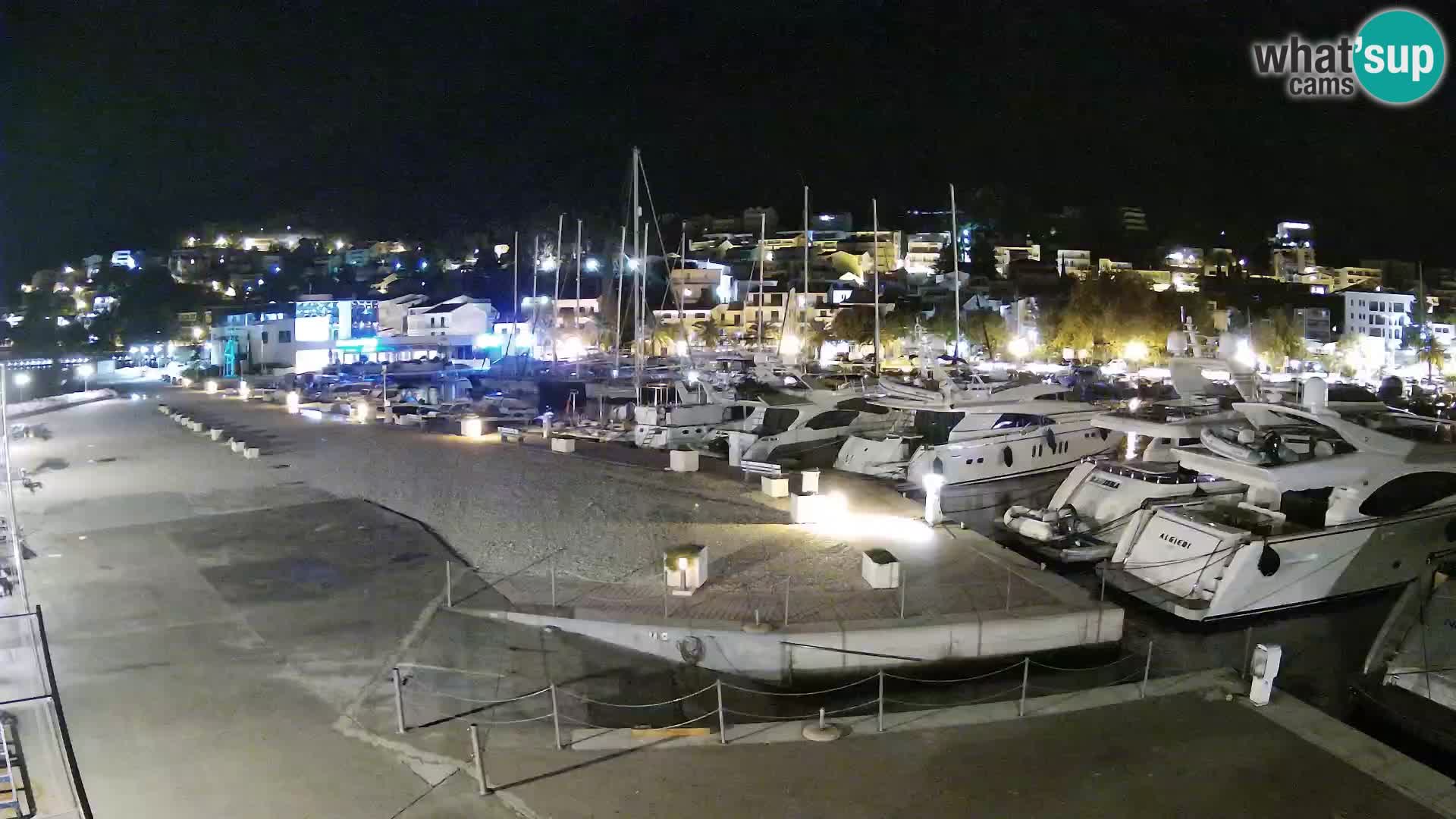 Webcam Baška Voda – Marina – Stadt und Gebirge Biokovo