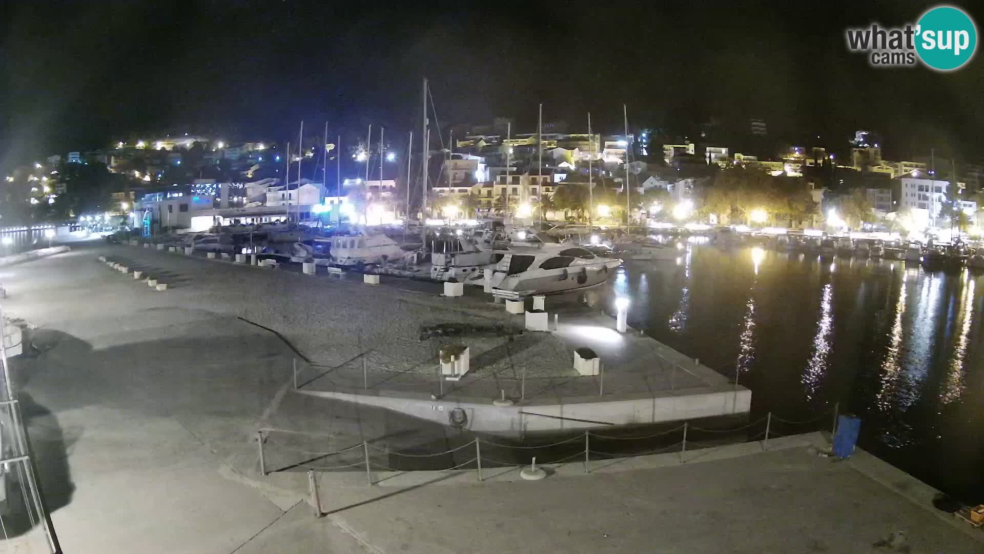 Webcam Baška Voda – Marina – Stadt und Gebirge Biokovo