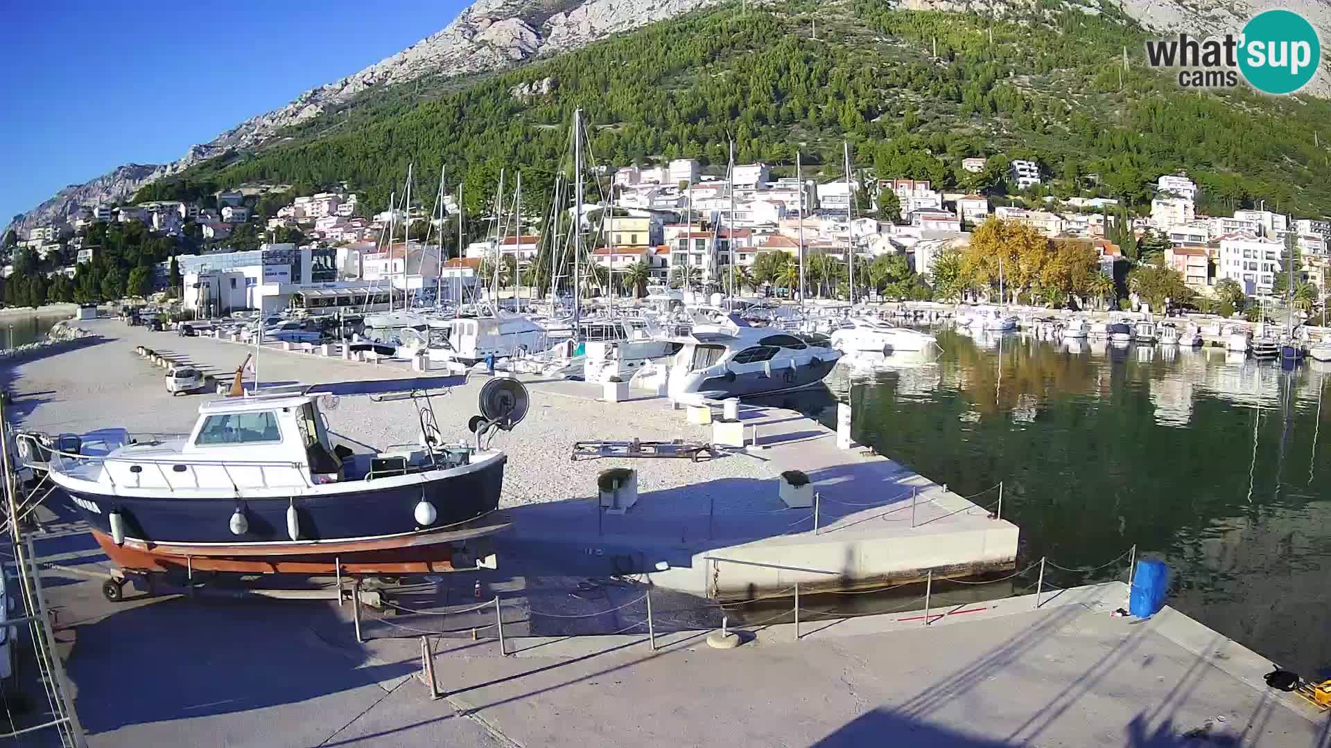 Webcam Baška Voda – Marina – Stadt und Gebirge Biokovo