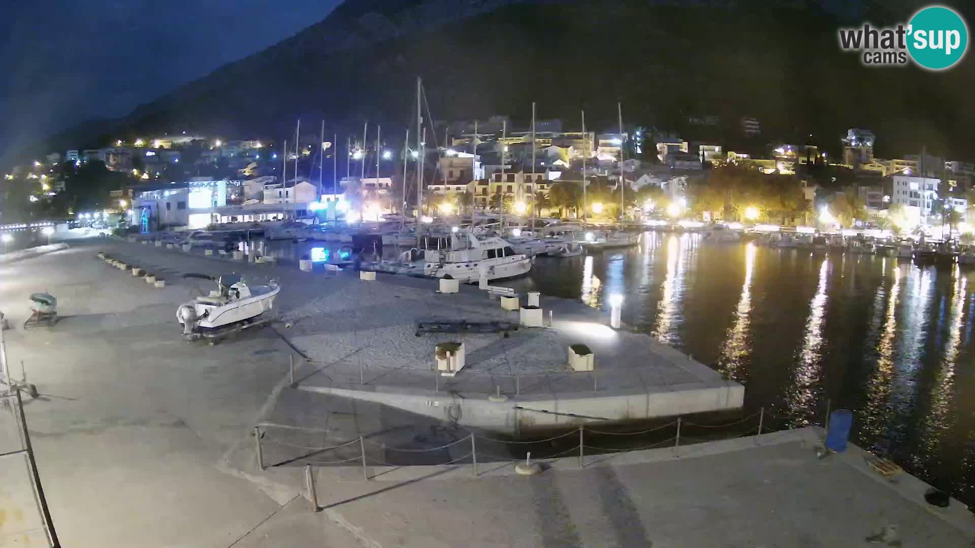 Webcam Baška Voda – Marina – Stadt und Gebirge Biokovo