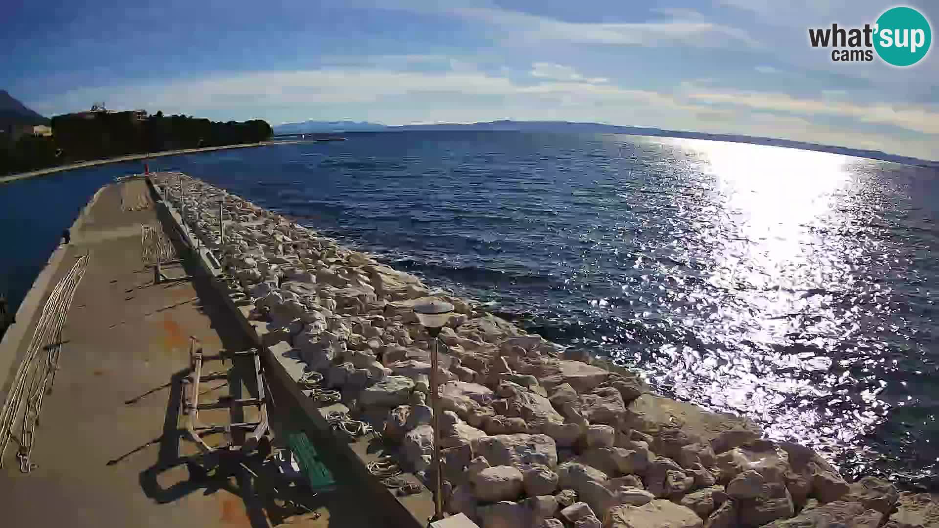 Webcam Baška Voda – Marina – Stadt und Gebirge Biokovo