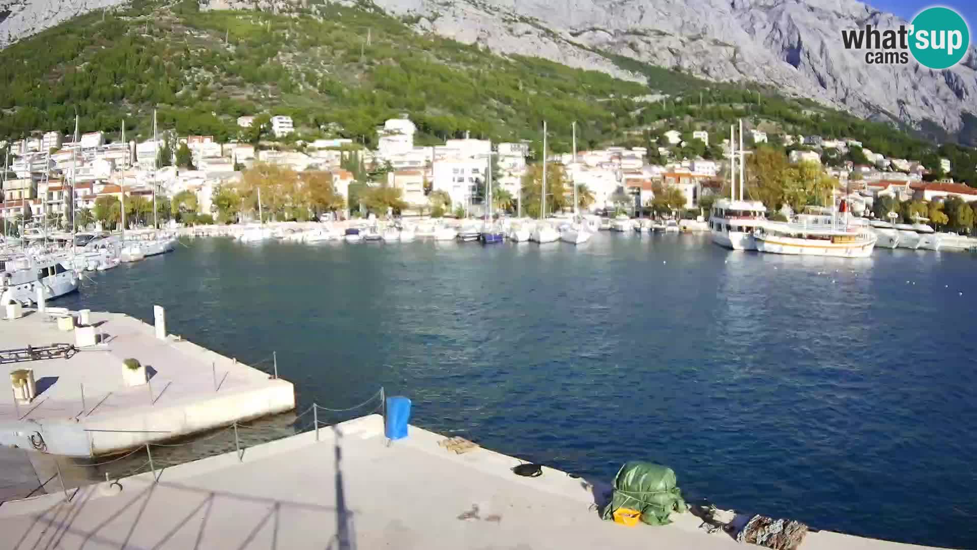 Webcam Baška Voda – Marina – Stadt und Gebirge Biokovo