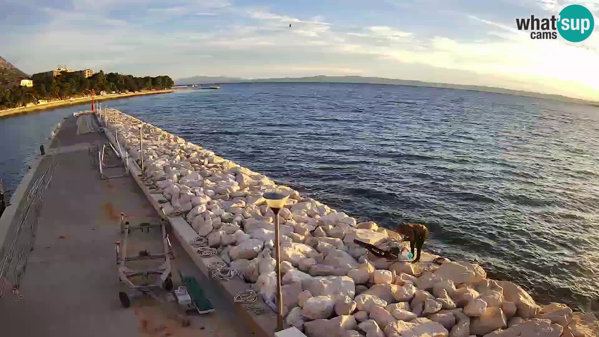 Webcam Baška Voda – Marina – Stadt und Gebirge Biokovo