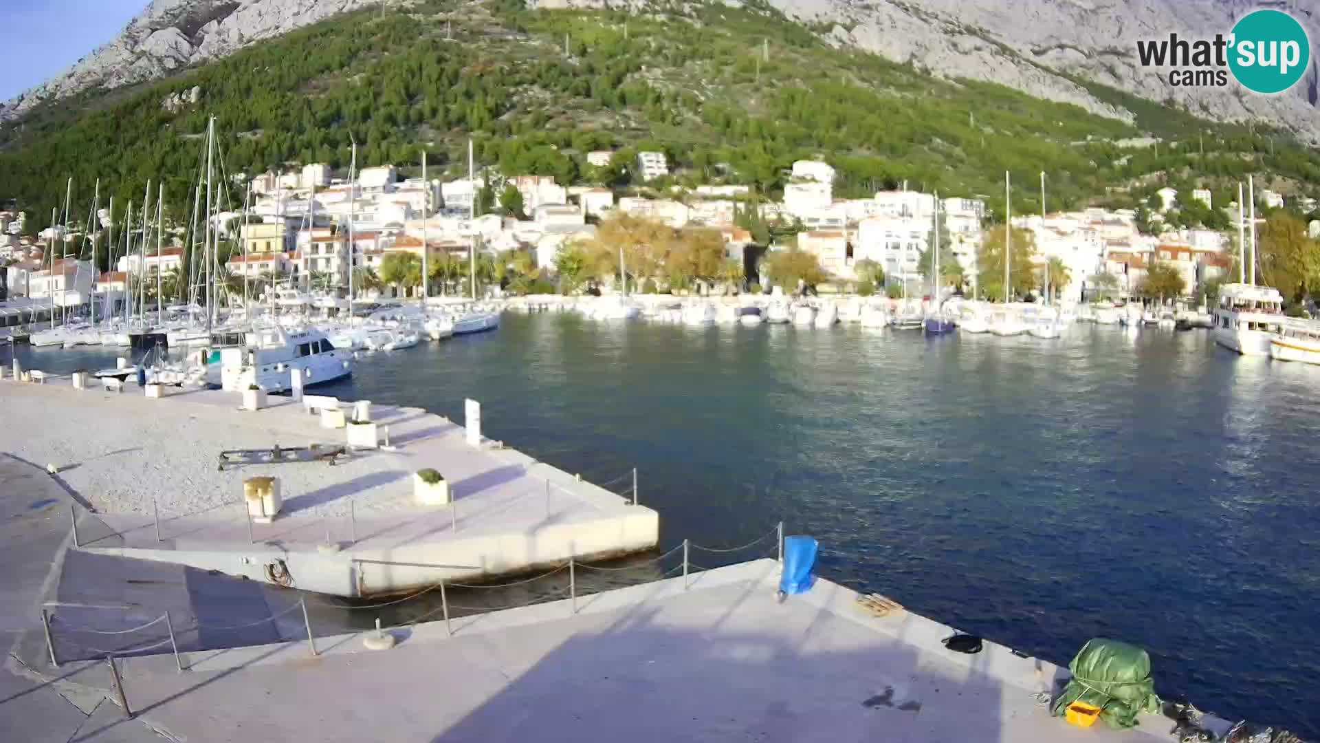 Webcam Baška Voda – Marina – Stadt und Gebirge Biokovo