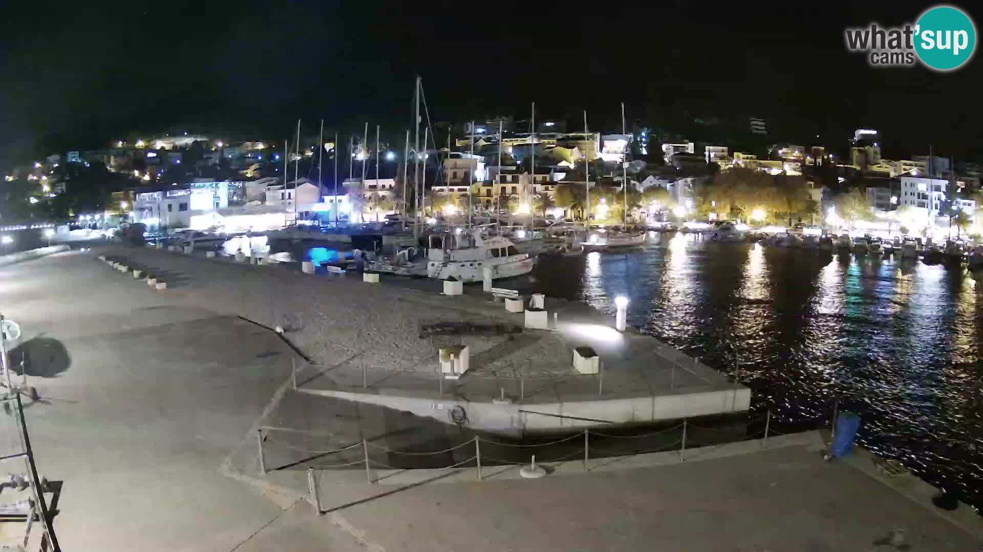 Webcam Baška Voda – Marina – Stadt und Gebirge Biokovo