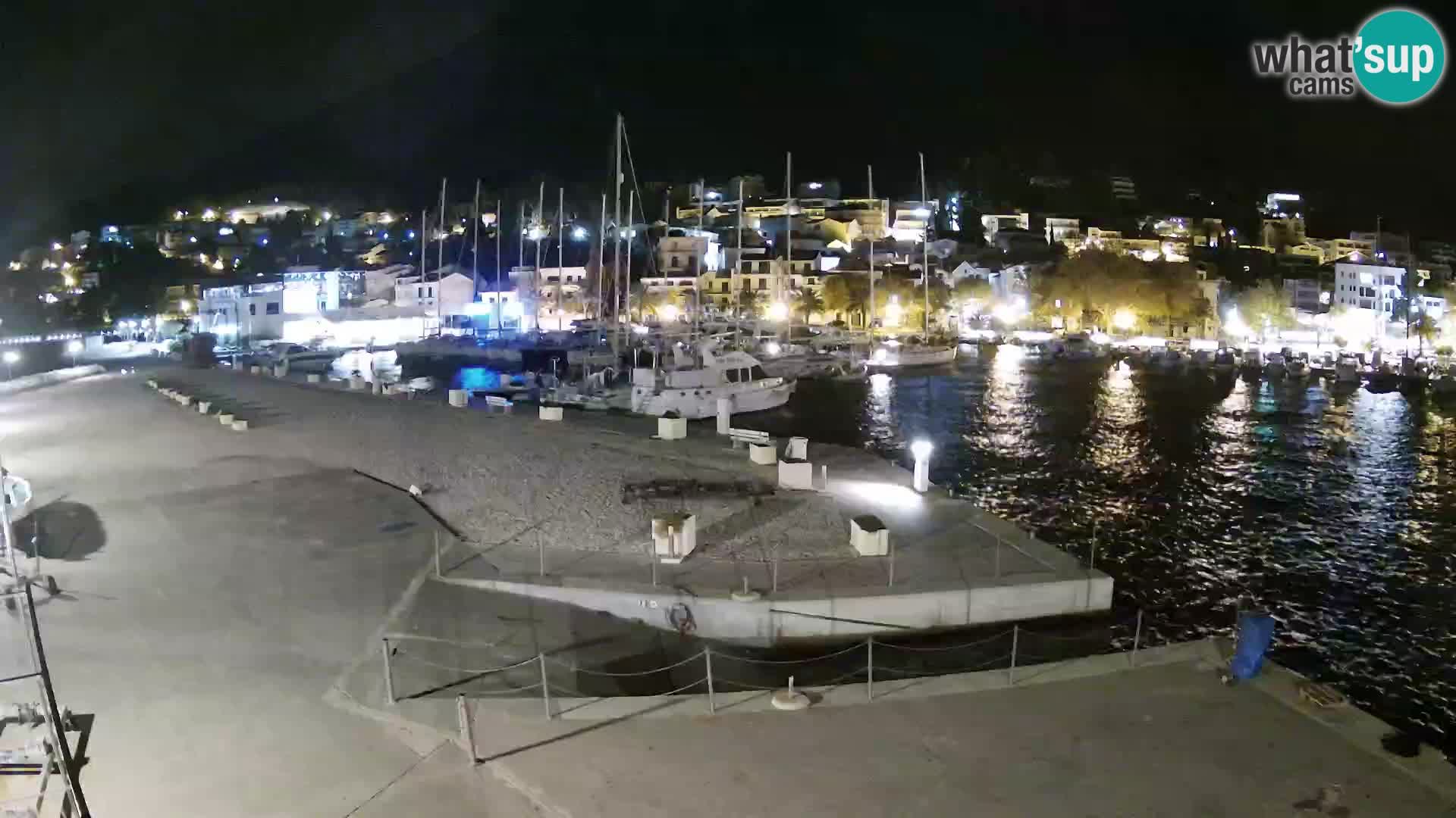 Webcam Baška Voda – Marina – Stadt und Gebirge Biokovo