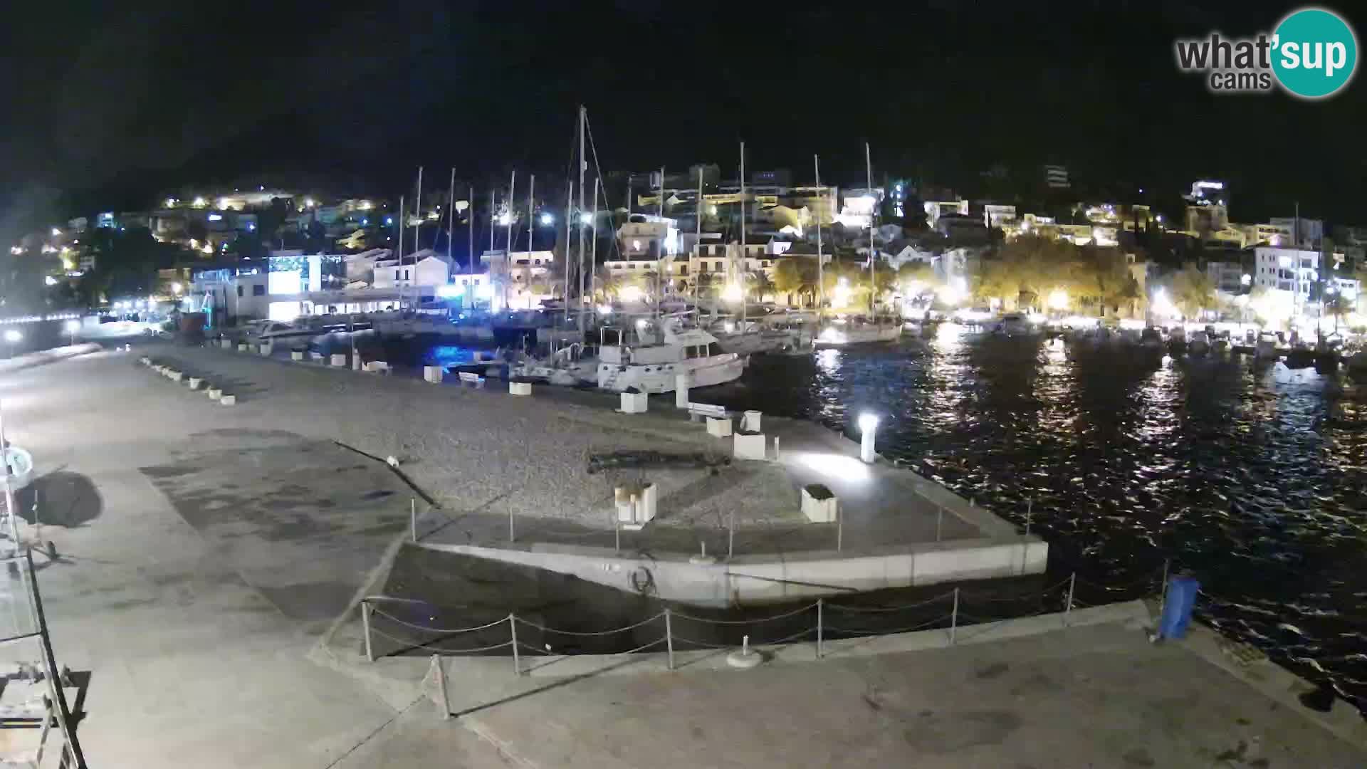 Webcam Baška Voda – Marina – Stadt und Gebirge Biokovo