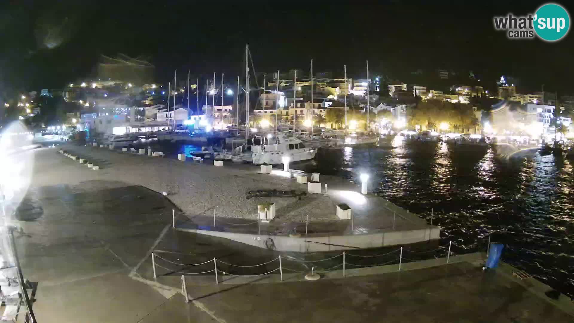 Webcam Baška Voda – Marina – Stadt und Gebirge Biokovo