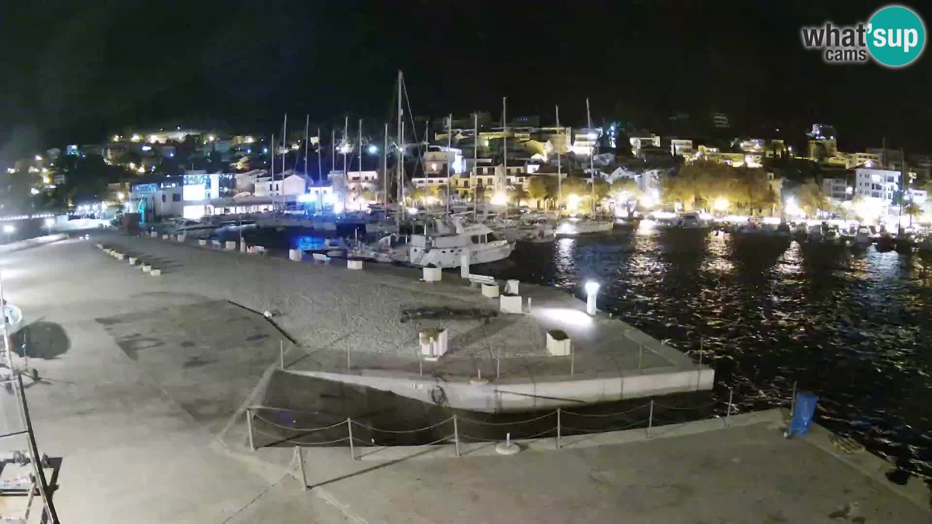 Webcam Live – Panorama di Baška Voda e delle montagne Biokovo