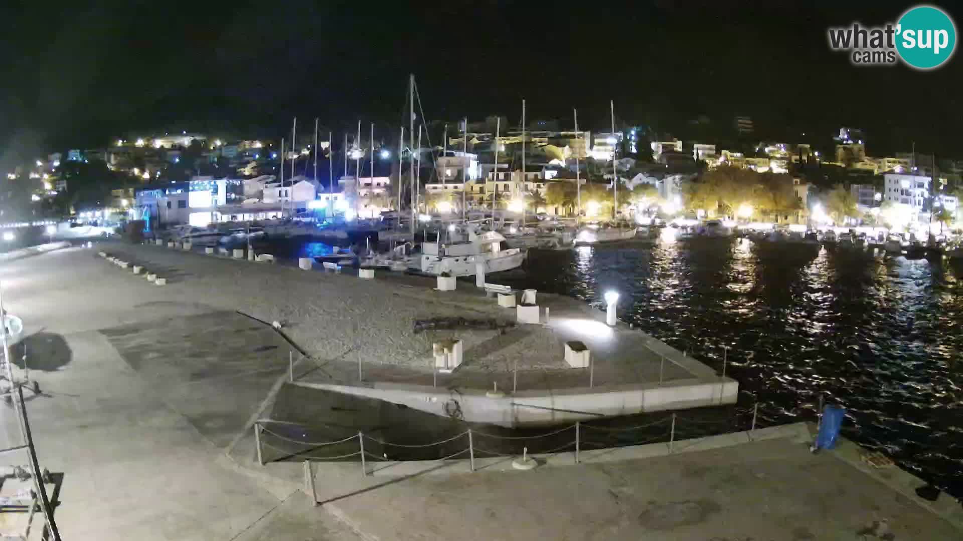 Webcam Live – Panorama di Baška Voda e delle montagne Biokovo