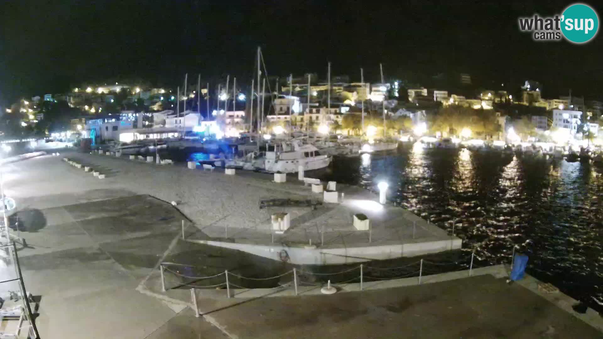 Webcam Live – Panorama di Baška Voda e delle montagne Biokovo