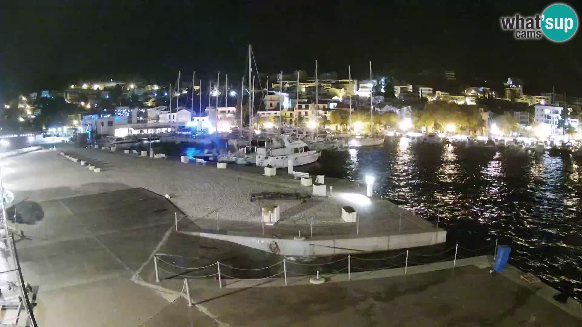 Webcam Baška Voda – Marina – Stadt und Gebirge Biokovo