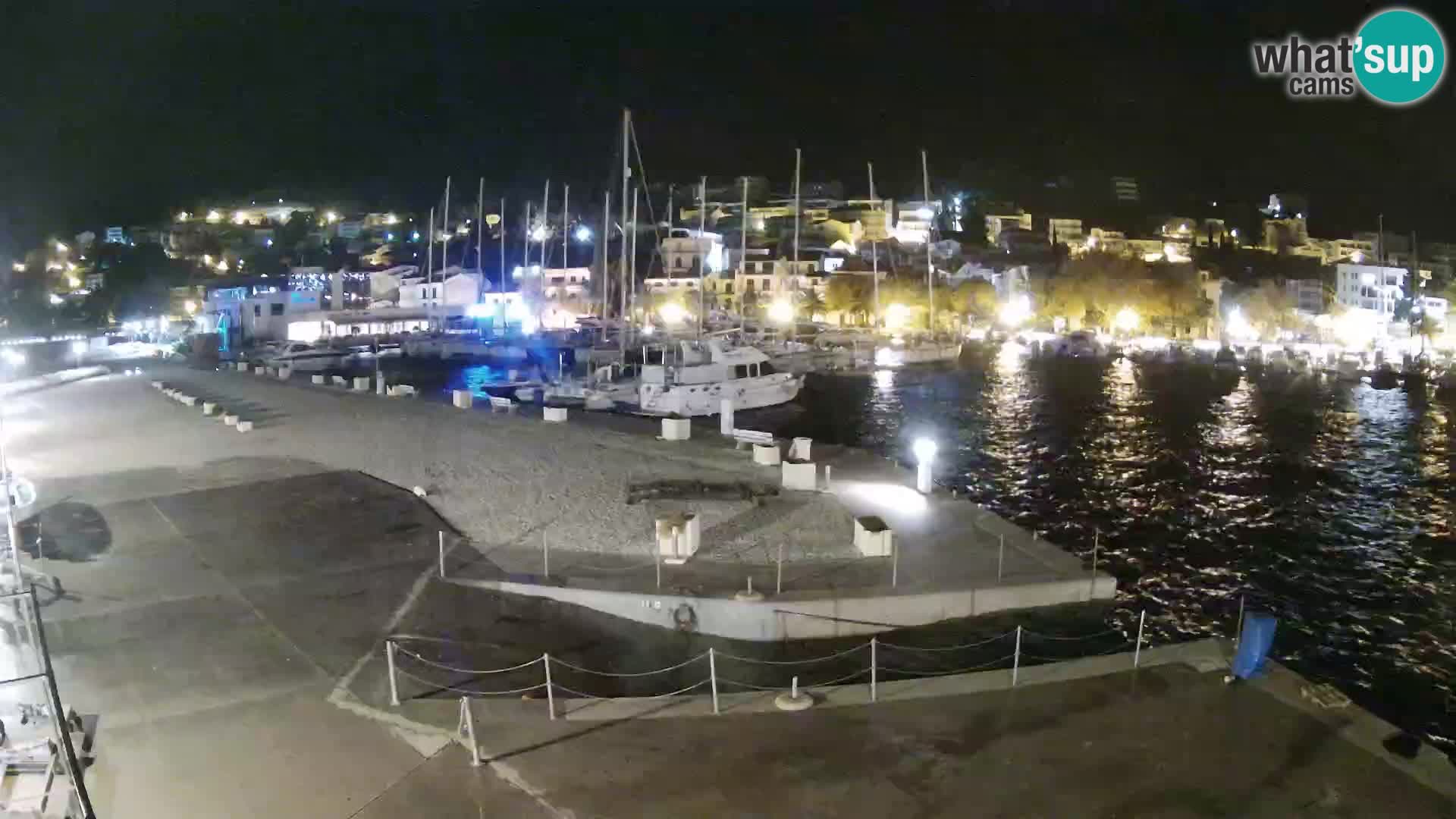 Webcam Live – Panorama di Baška Voda e delle montagne Biokovo