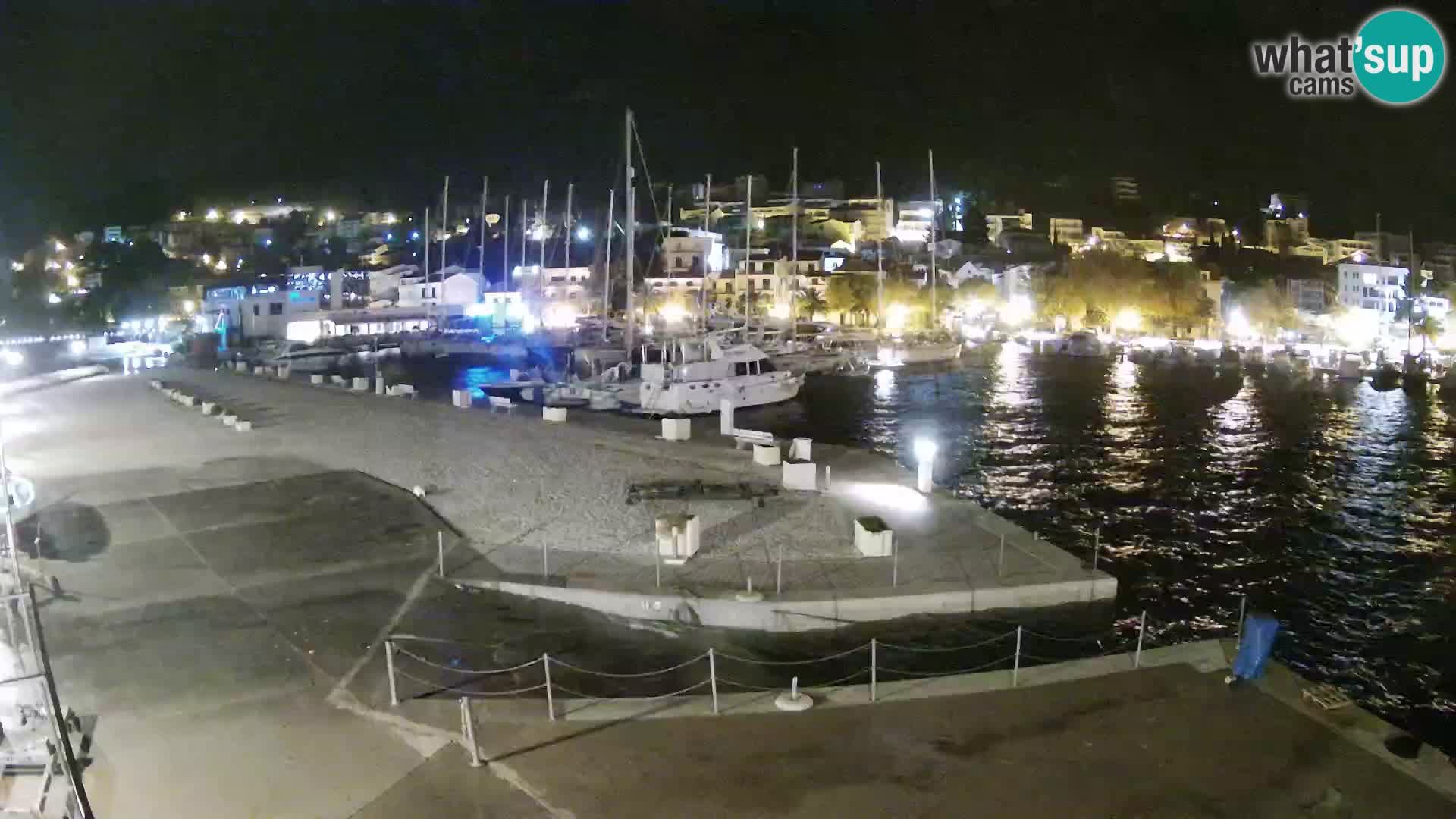 Webcam Live – Panorama di Baška Voda e delle montagne Biokovo