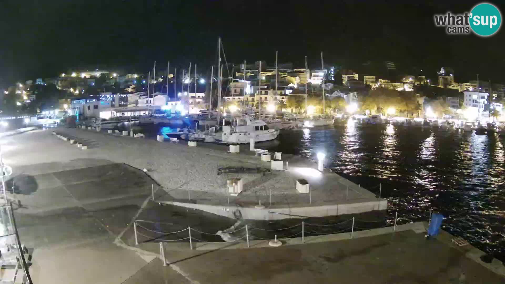 Webcam Baška Voda – Marina – Stadt und Gebirge Biokovo