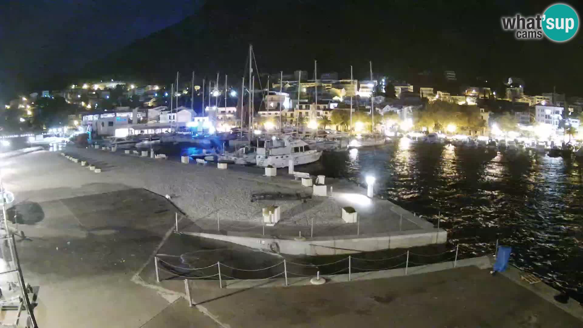 Webcam Baška Voda – Marina – Stadt und Gebirge Biokovo