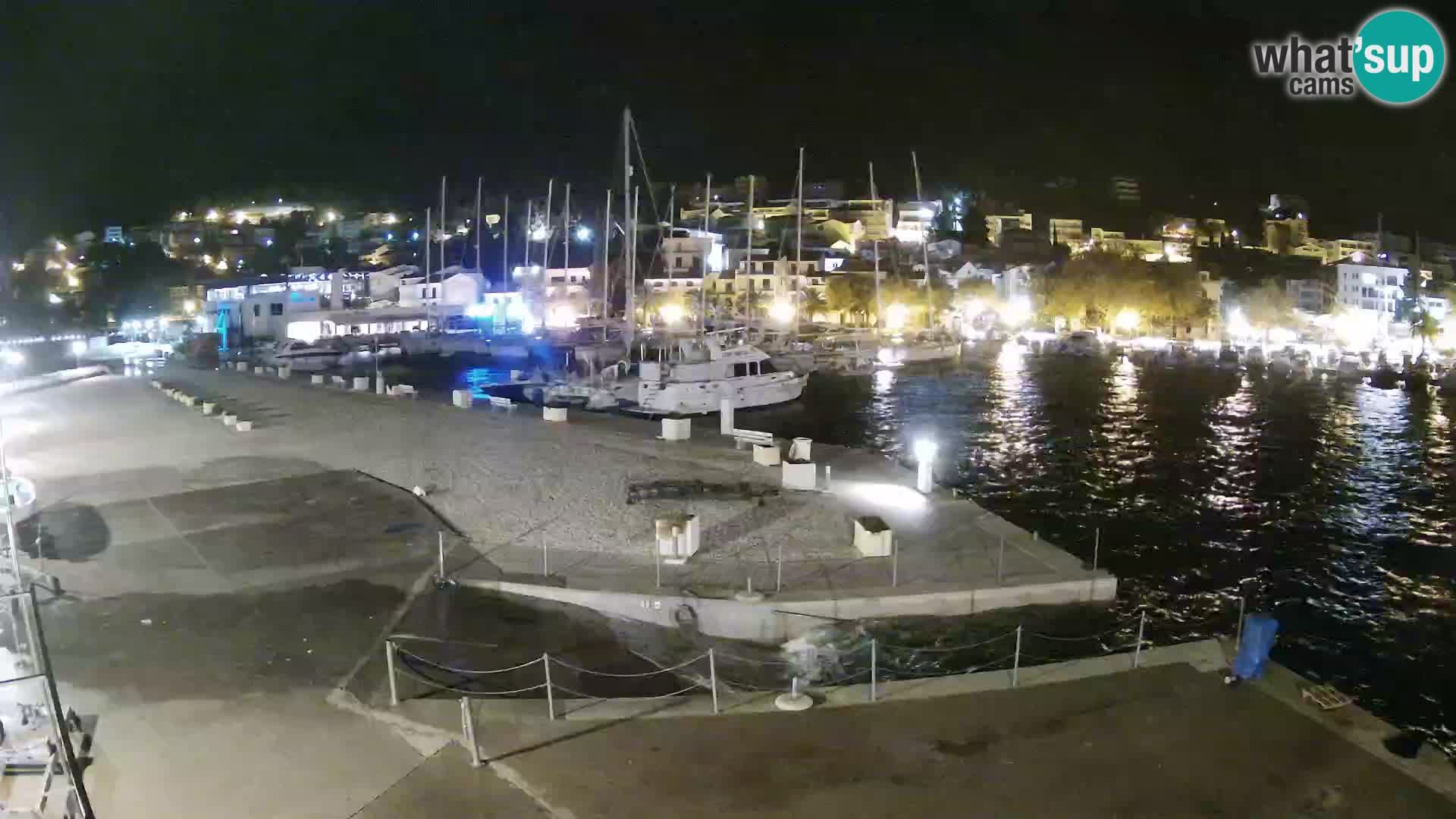 Webcam Baška Voda – Marina – Stadt und Gebirge Biokovo