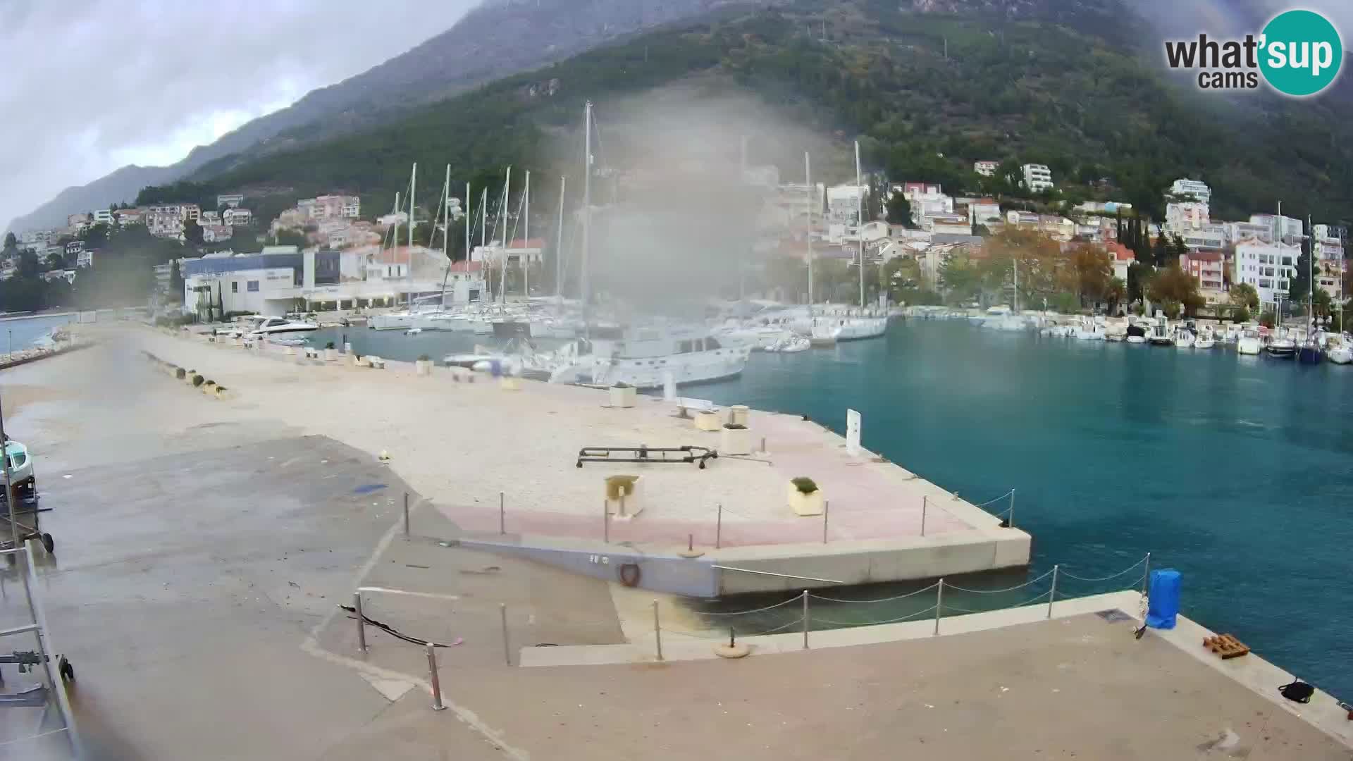 Webcam Live – Panorama di Baška Voda e delle montagne Biokovo