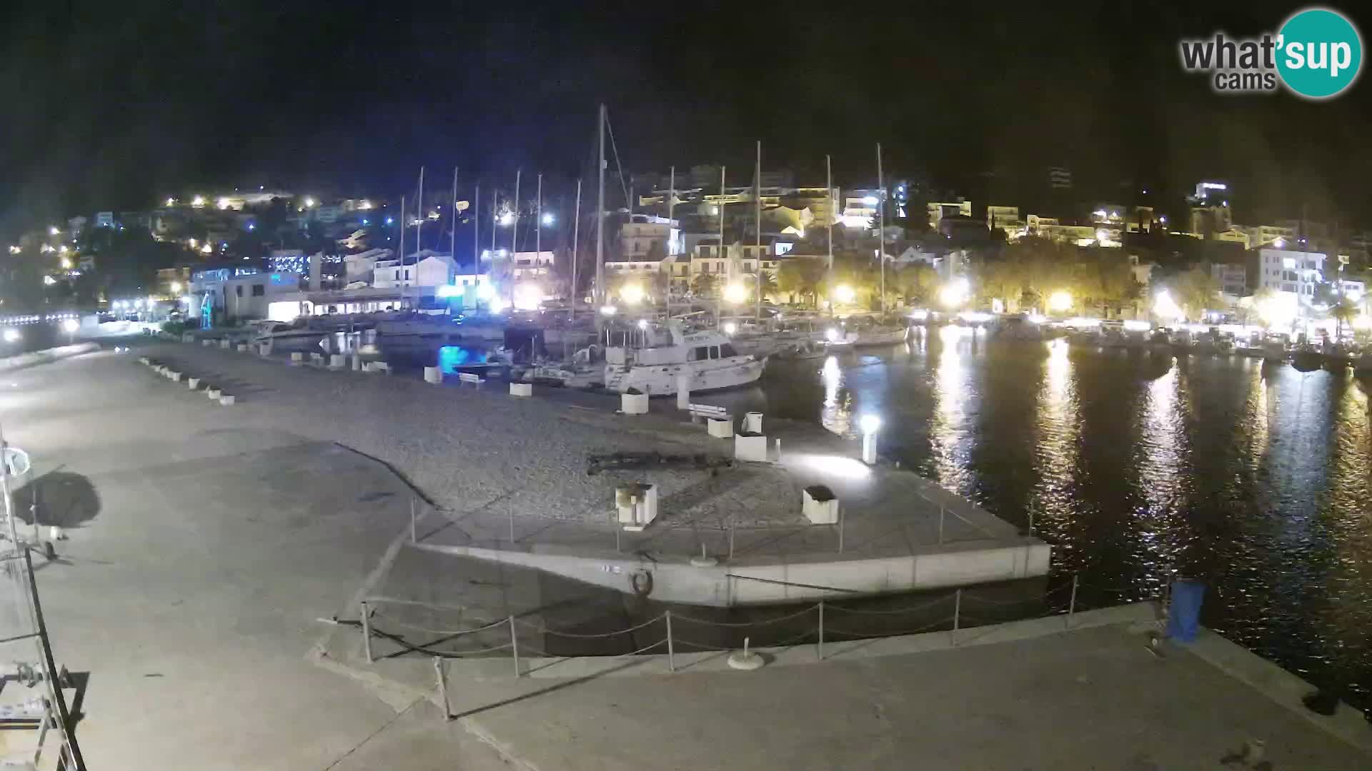 Webcam Live – Panorama di Baška Voda e delle montagne Biokovo