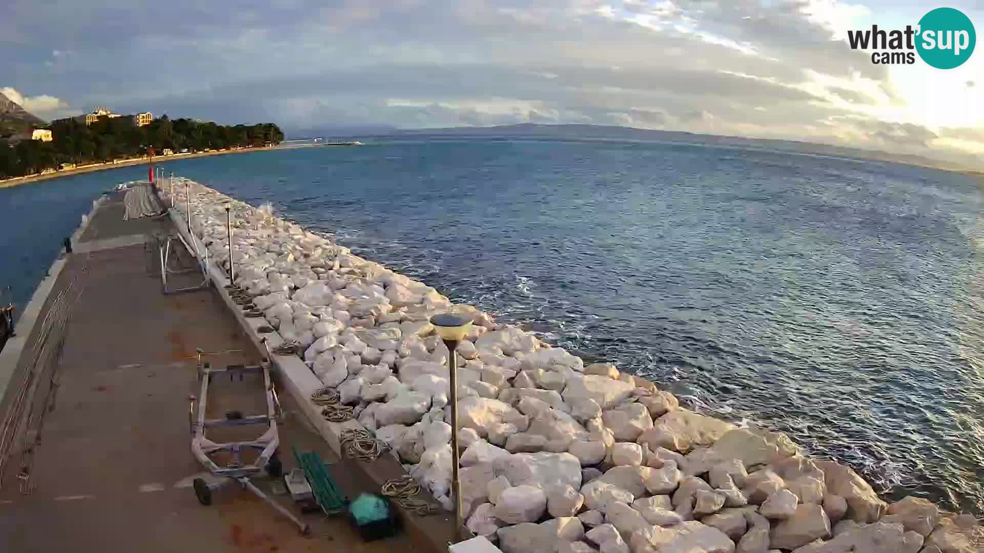 Webcam Baška Voda – Marina – Stadt und Gebirge Biokovo