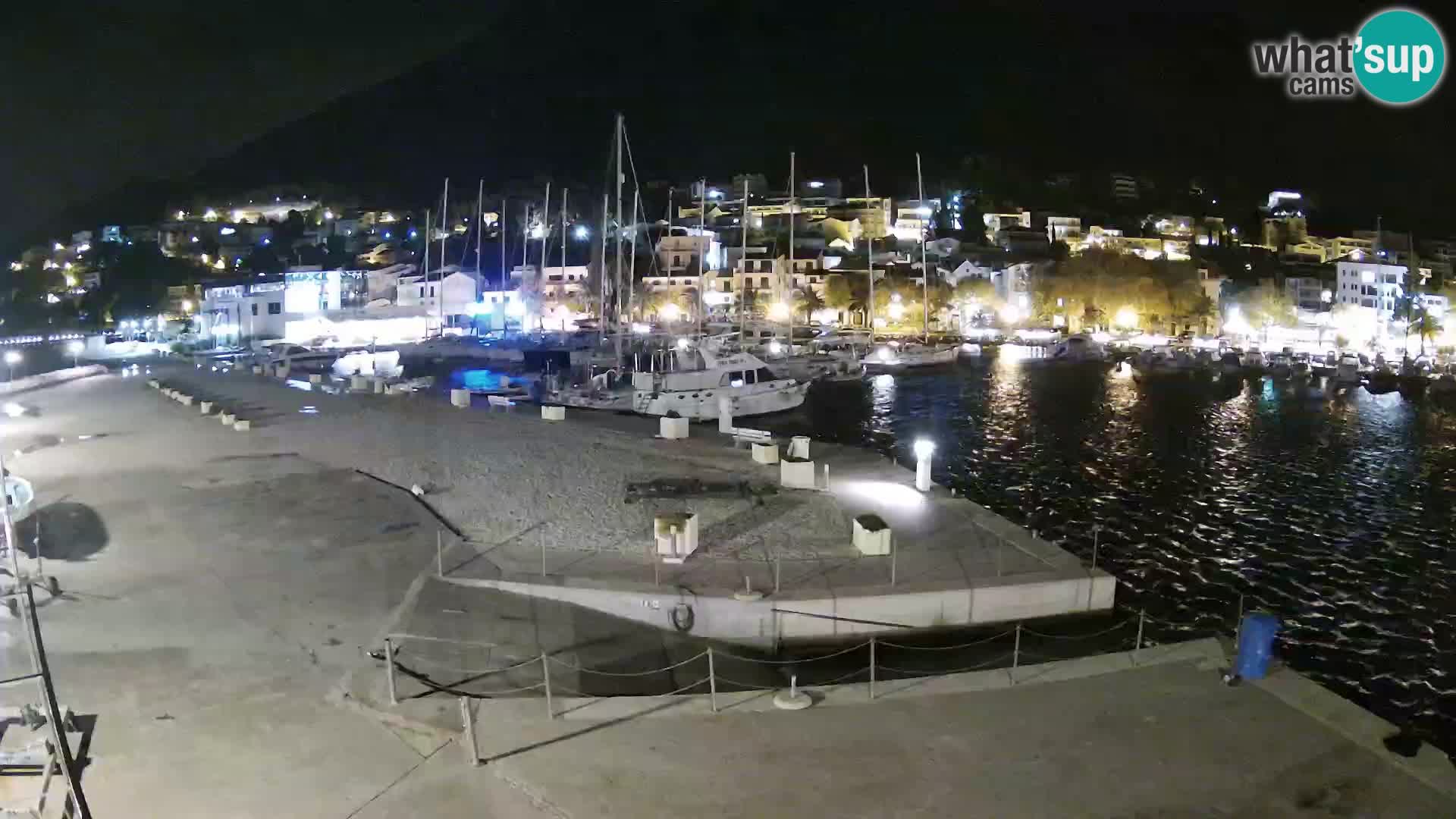 Webcam Live – Panorama di Baška Voda e delle montagne Biokovo