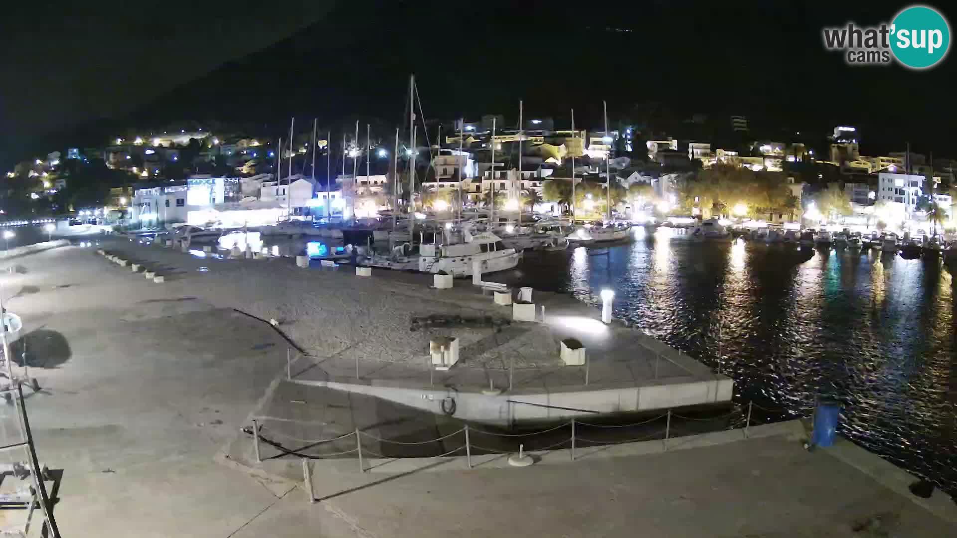 Webcam Baška Voda – Marina – Stadt und Gebirge Biokovo