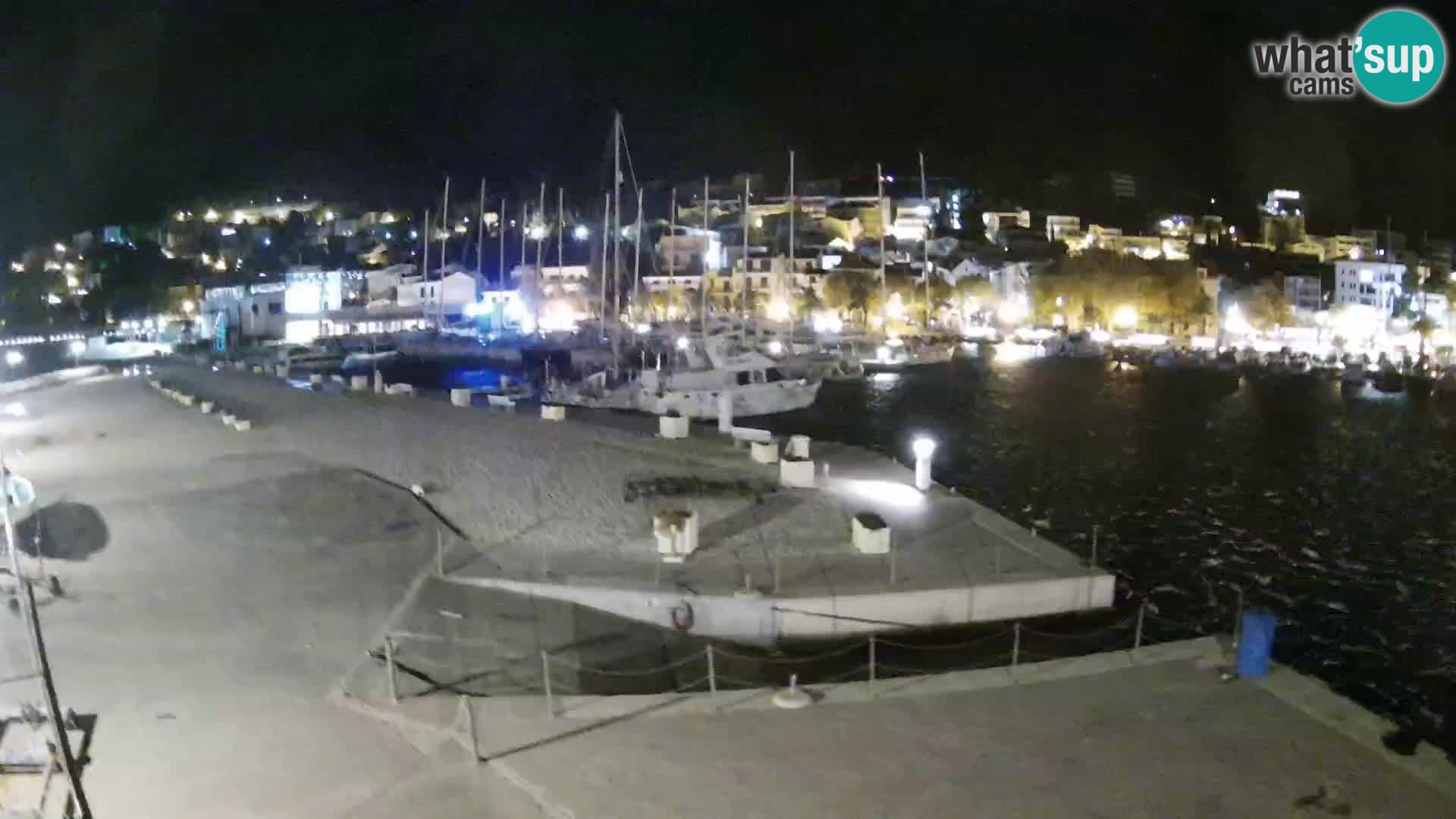 Webcam Live – Panorama di Baška Voda e delle montagne Biokovo